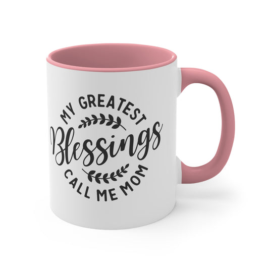 Mother's Day Blessings Accent Coffee Mug, 11oz