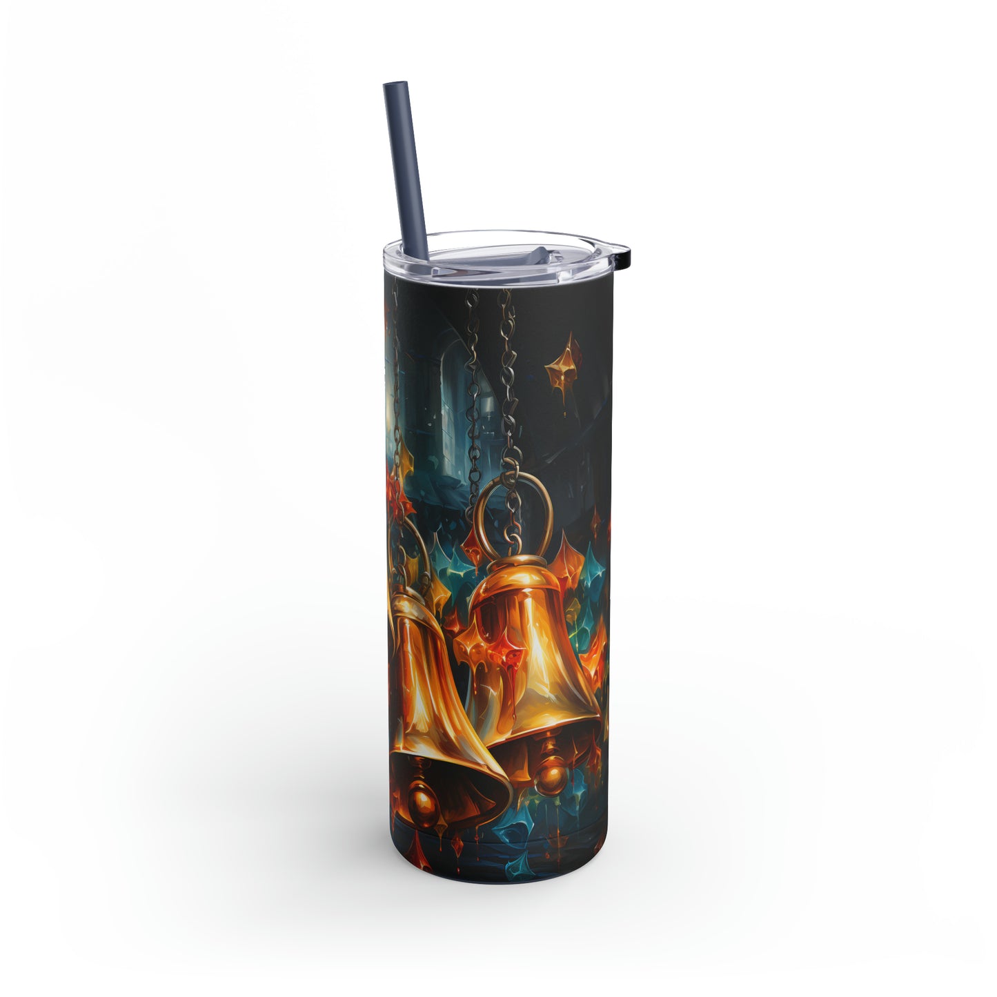 Christmas Bells Skinny Matte Tumbler, 20oz