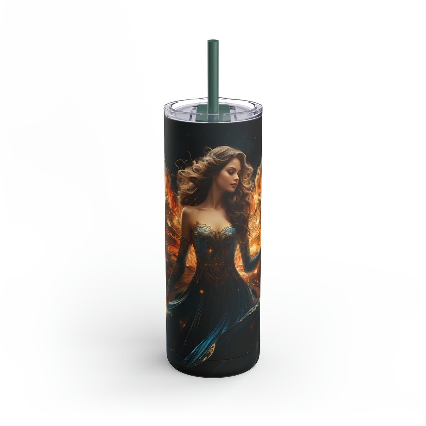 Christmas Angel Skinny Matte Tumbler, 20oz