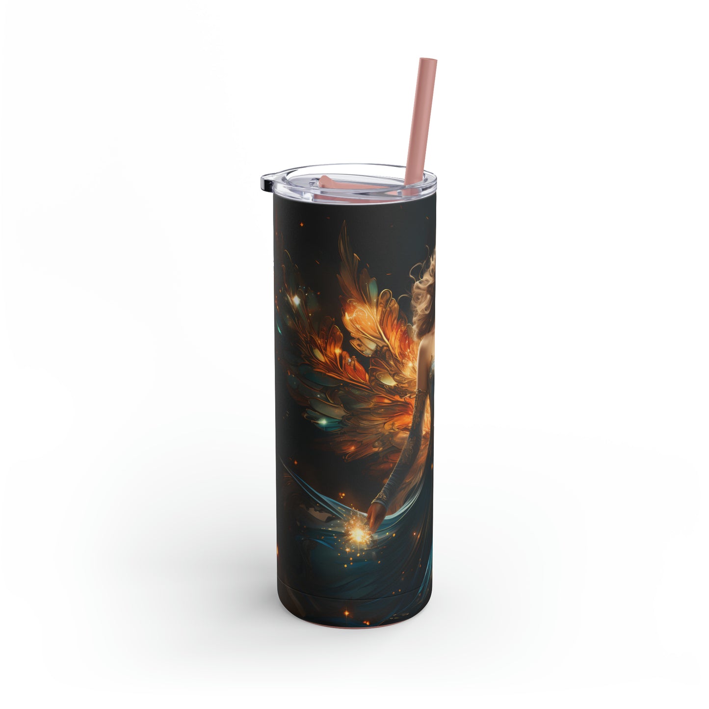 Christmas Angel Skinny Matte Tumbler, 20oz