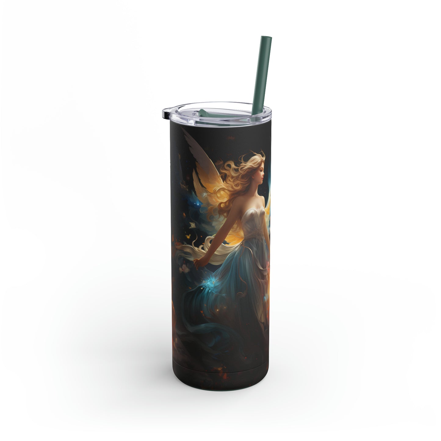 Christmas Angel Skinny Matte Tumbler, 20oz