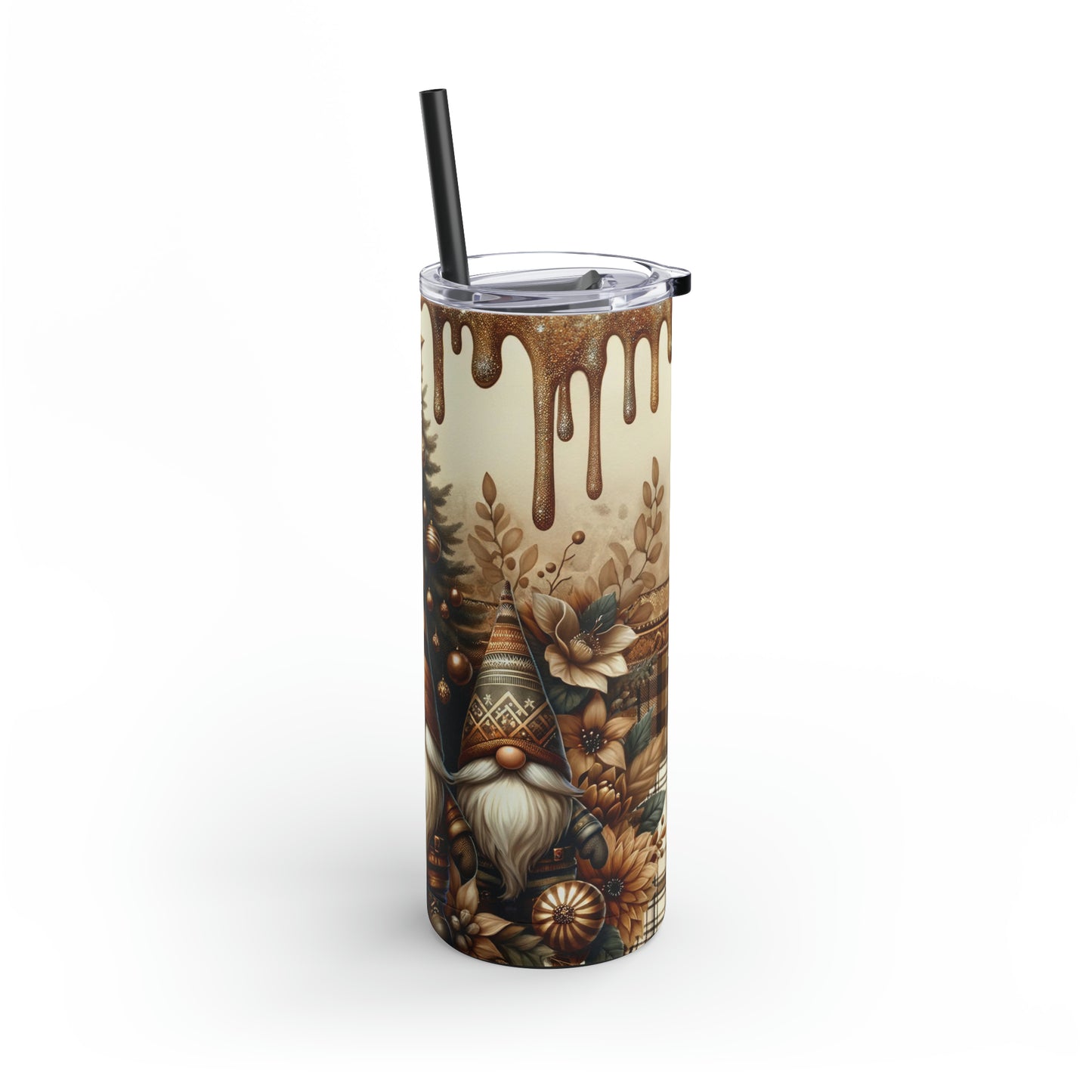 Christmas Gnomes Skinny Matte Tumbler, 20oz