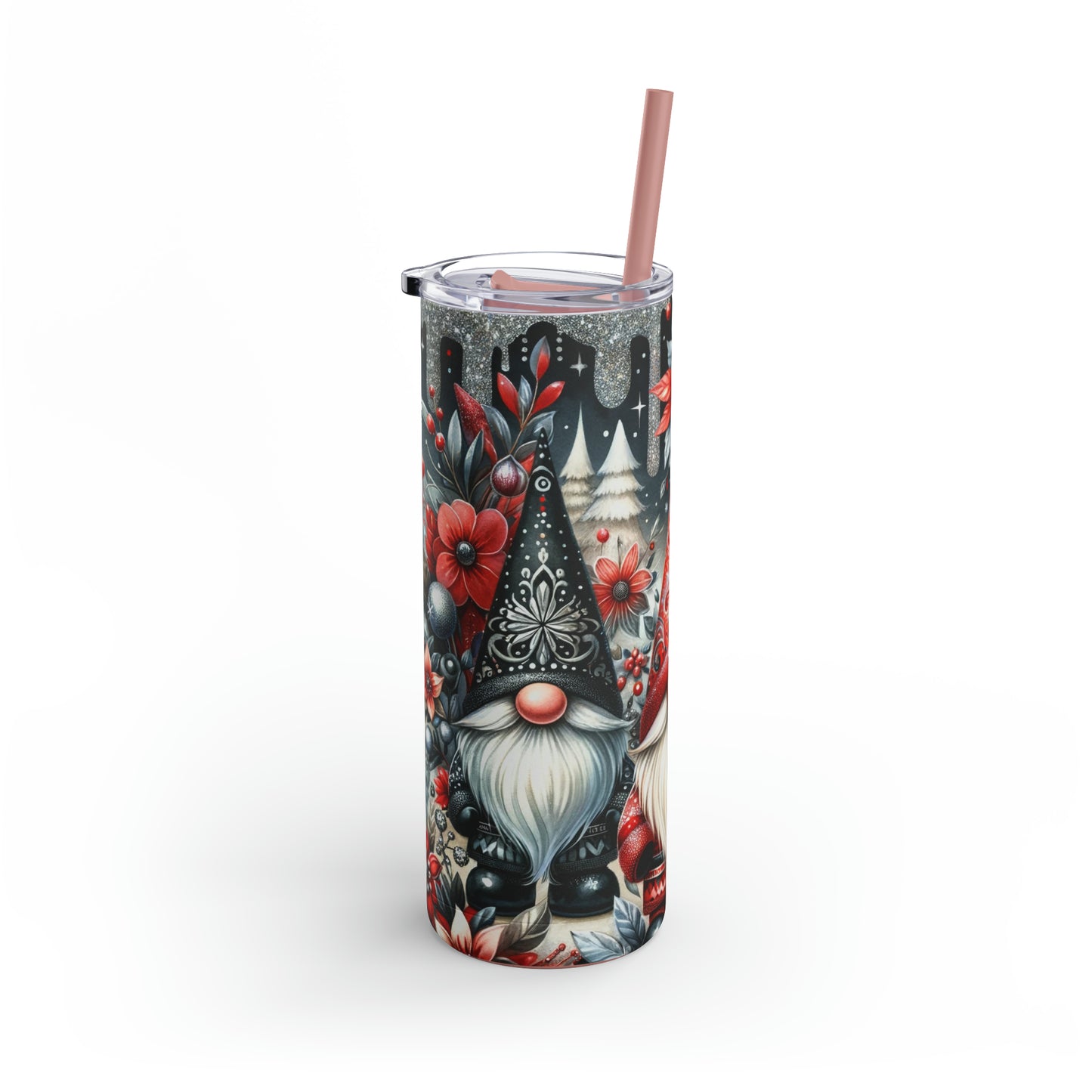 Christmas Gnomes Skinny Matte Tumbler, 20oz