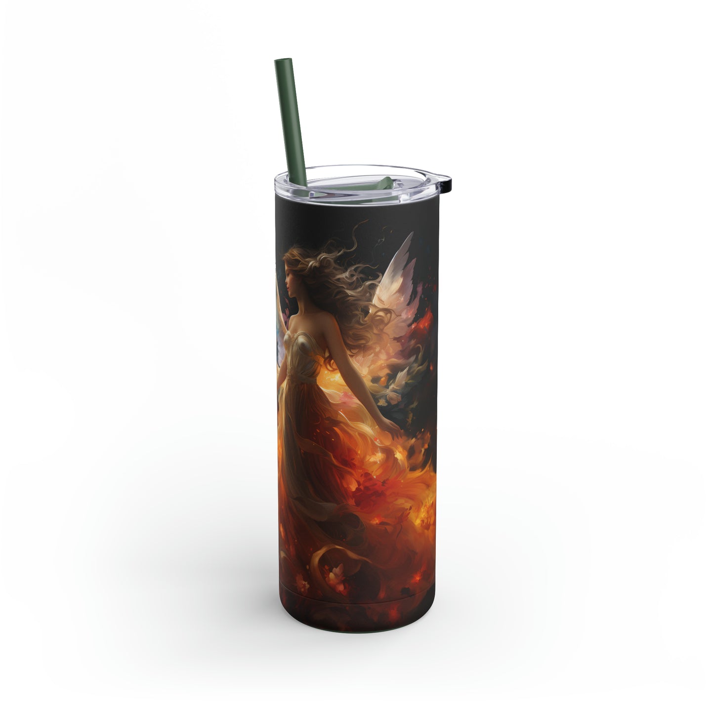 Christmas Angel Skinny Matte Tumbler, 20oz