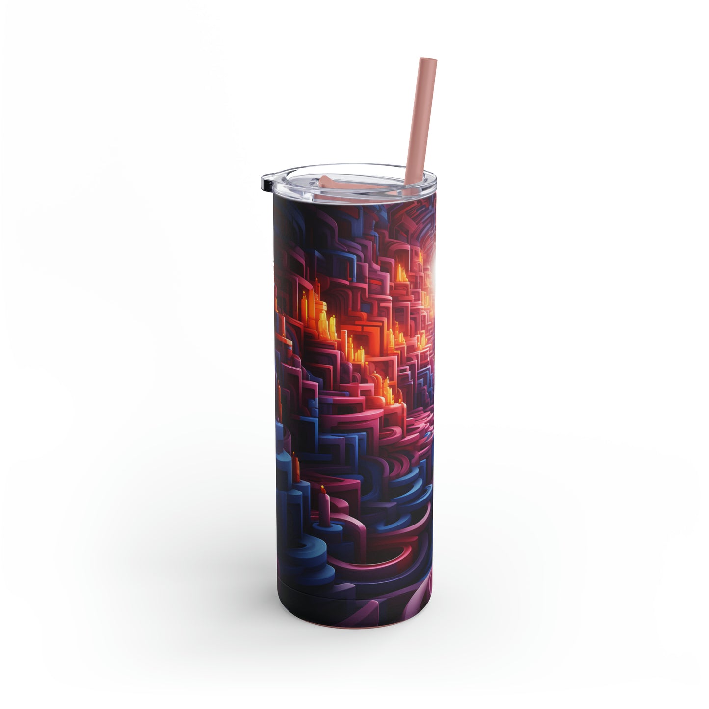 Christmas Candy Skinny Matte Tumbler, 20oz