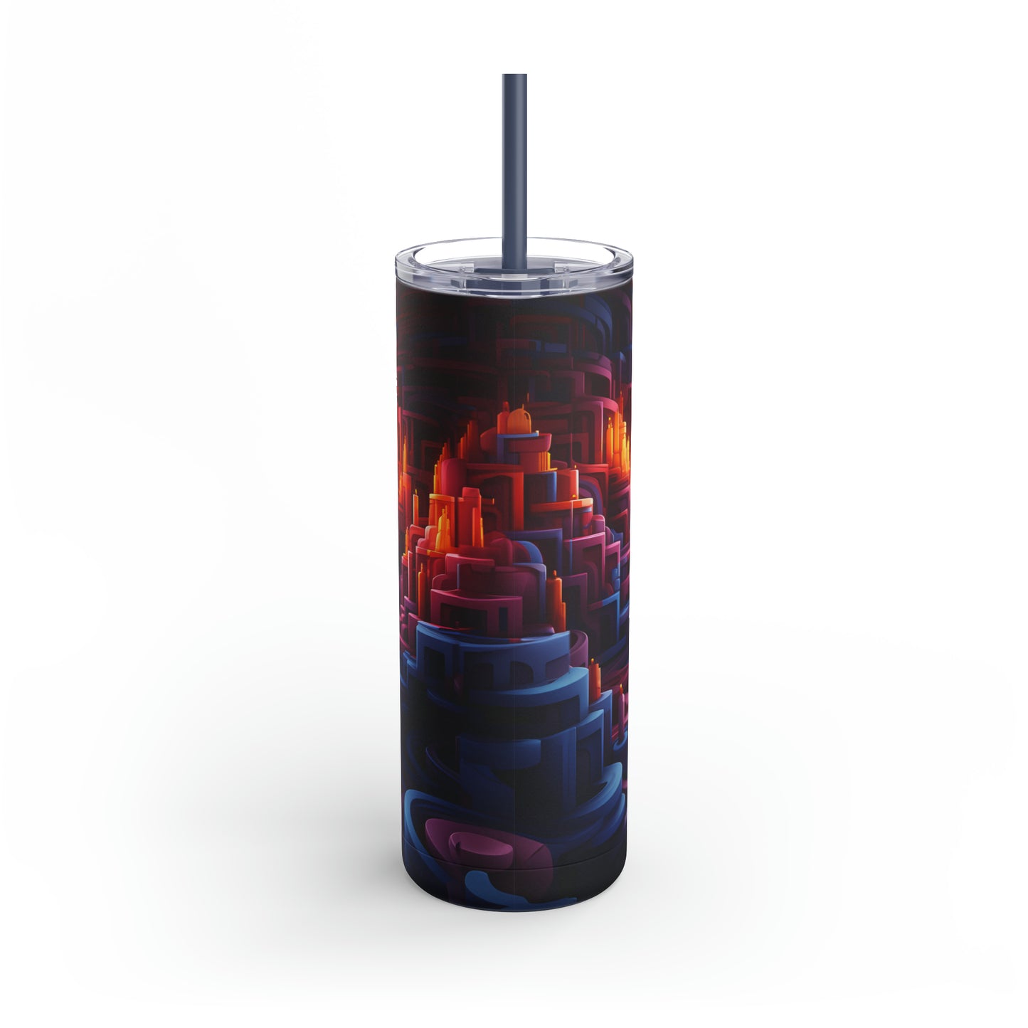 Christmas Candy Skinny Matte Tumbler, 20oz