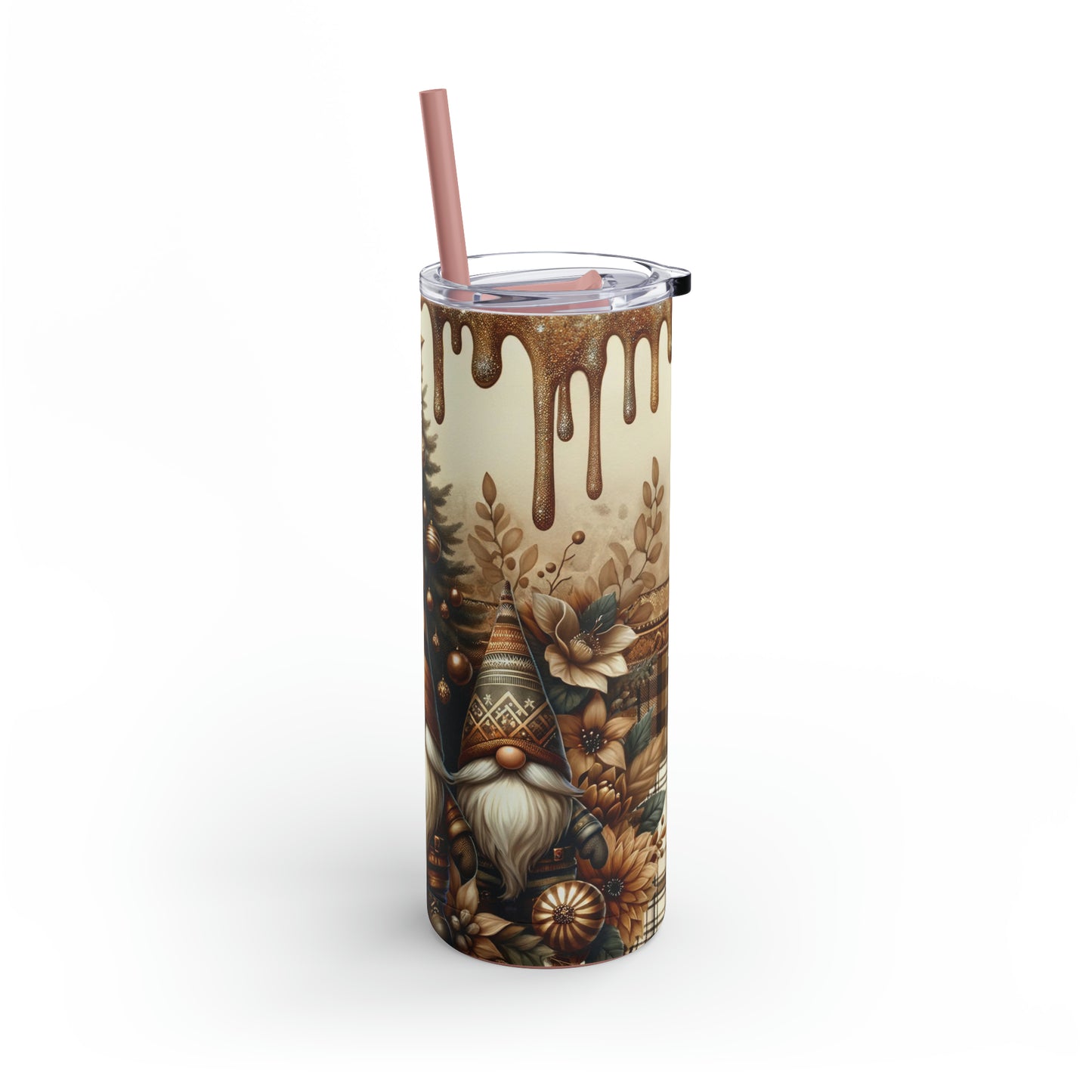 Christmas Gnomes Skinny Matte Tumbler, 20oz