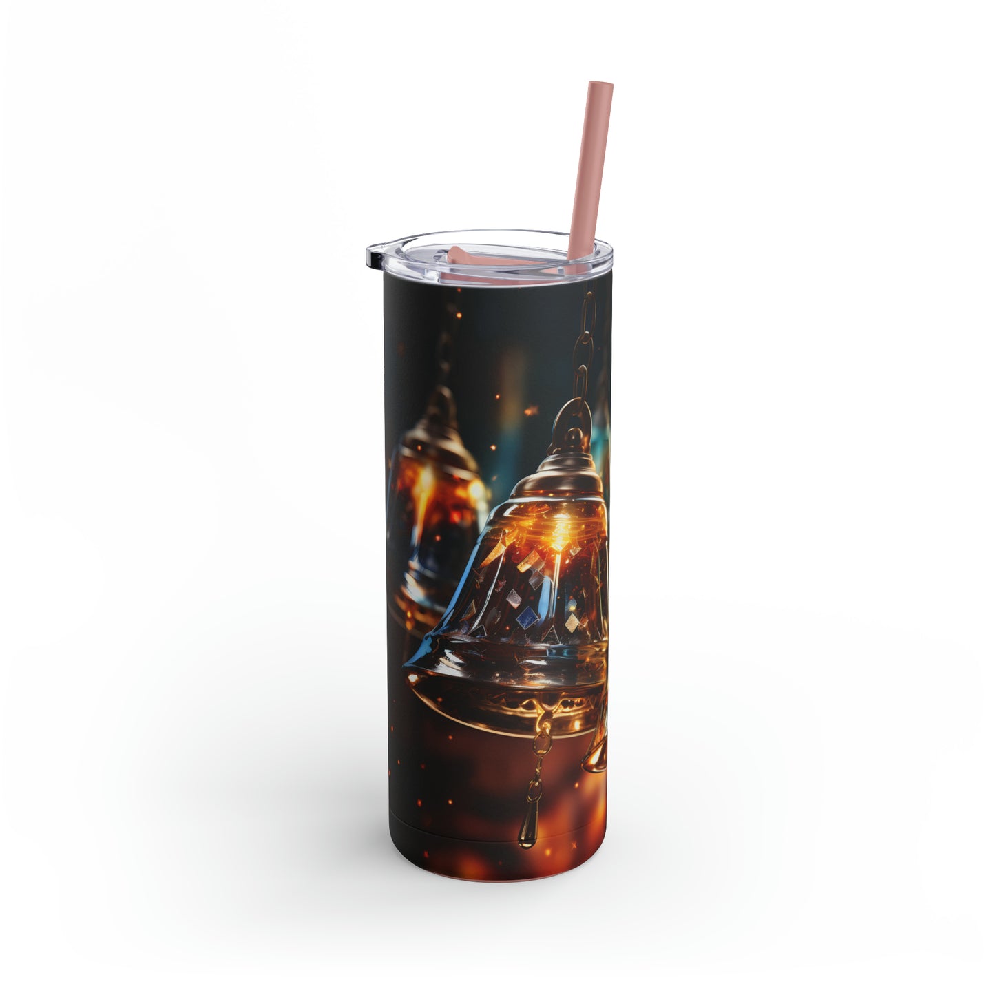 Christmas Bells Skinny Matte Tumbler, 20oz