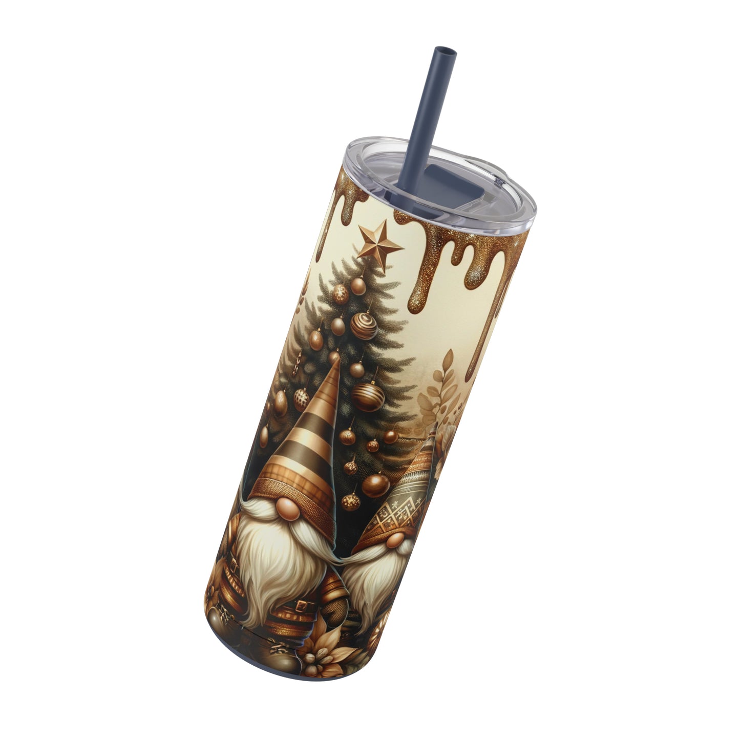 Christmas Gnomes Skinny Matte Tumbler, 20oz