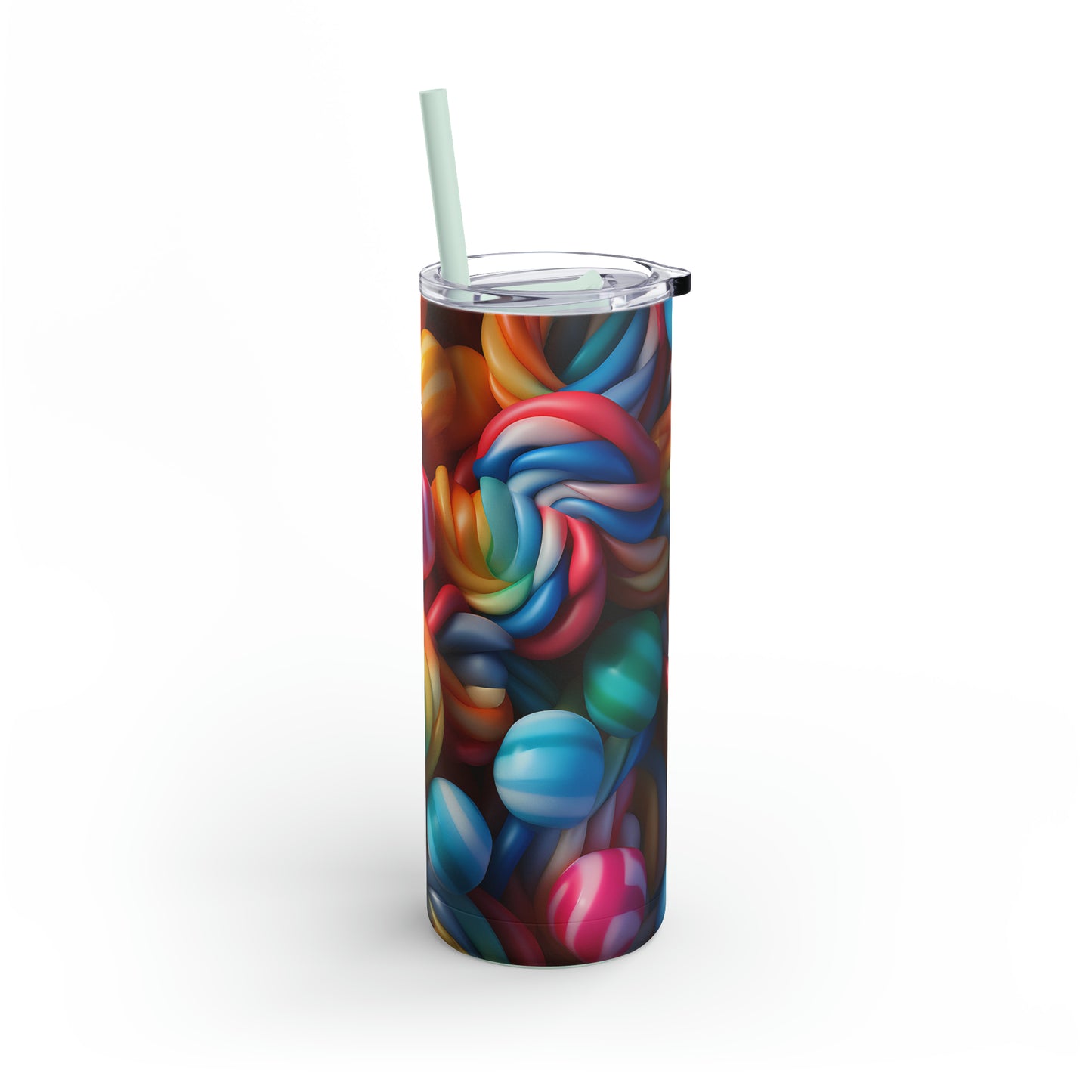 Christmas Candy Skinny Matte Tumbler, 20oz