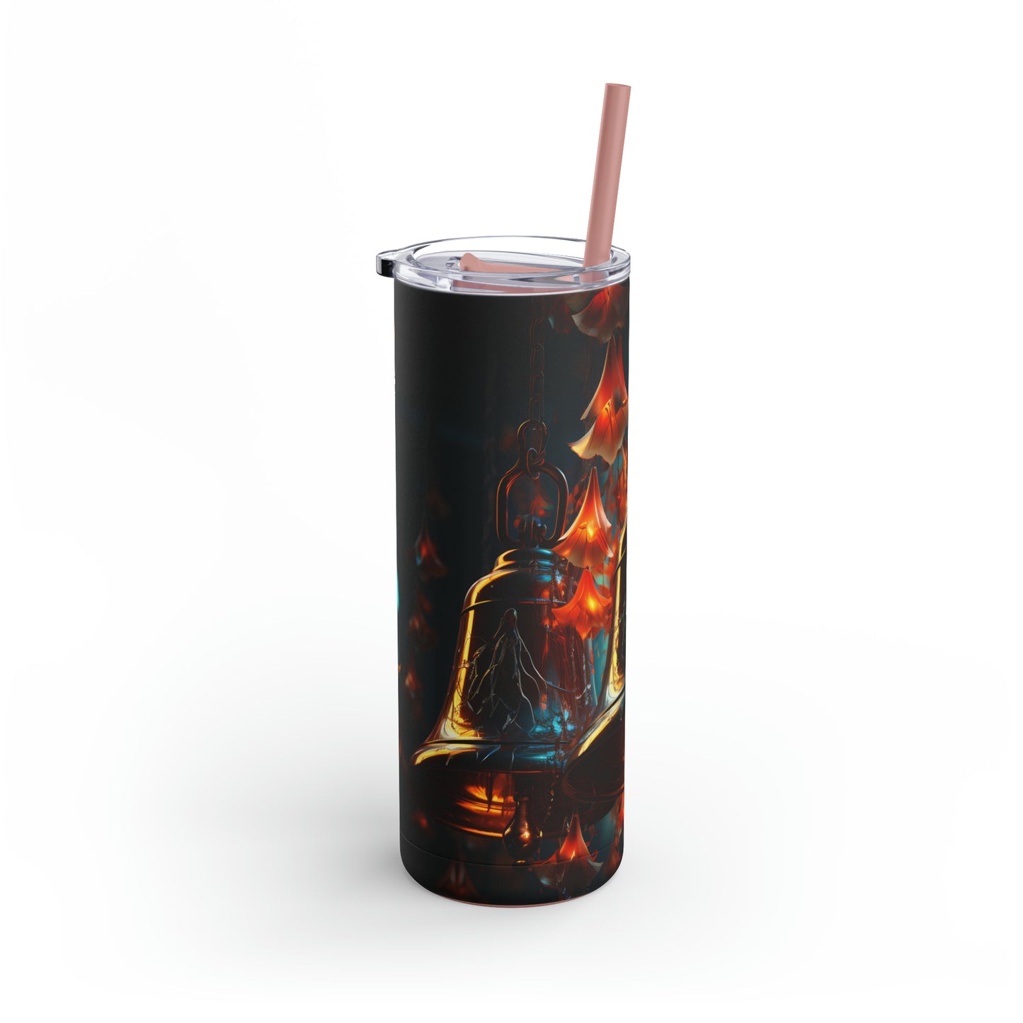 Christmas Bells Skinny Matte Tumbler, 20oz