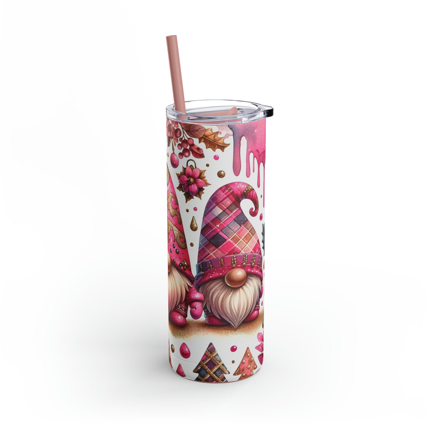 Christmas Gnomes Skinny Matte Tumbler, 20oz