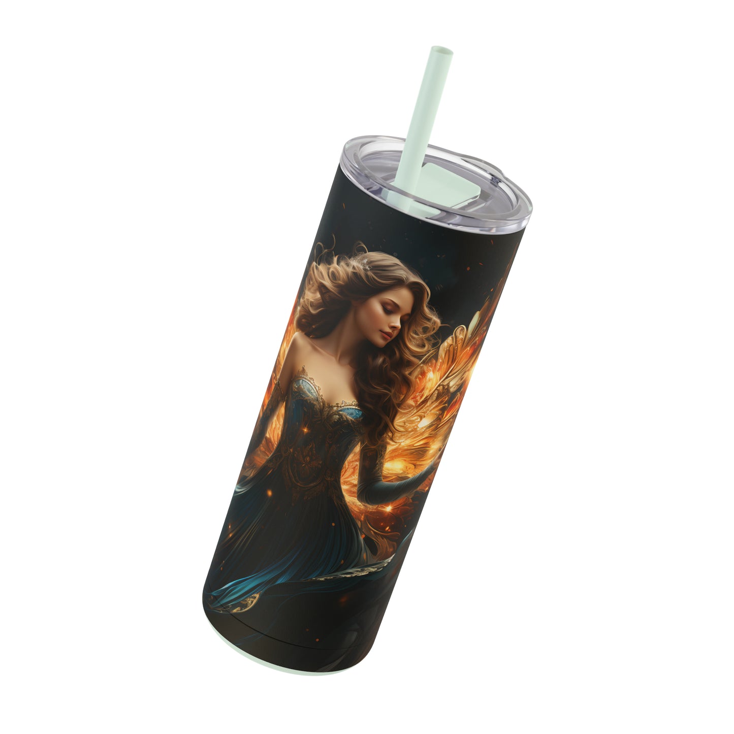 Christmas Angel Skinny Matte Tumbler, 20oz