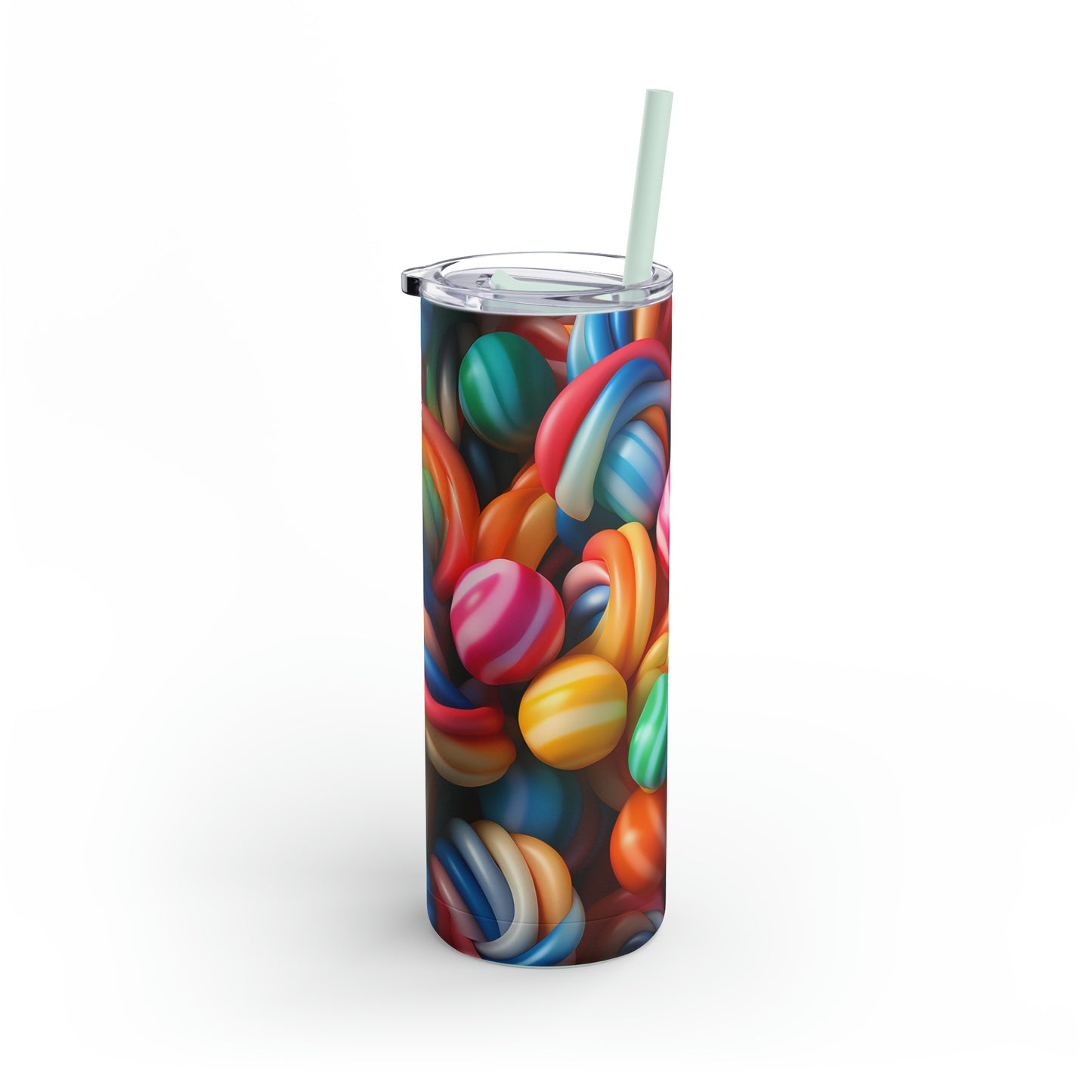 Christmas Candy Skinny Matte Tumbler, 20oz