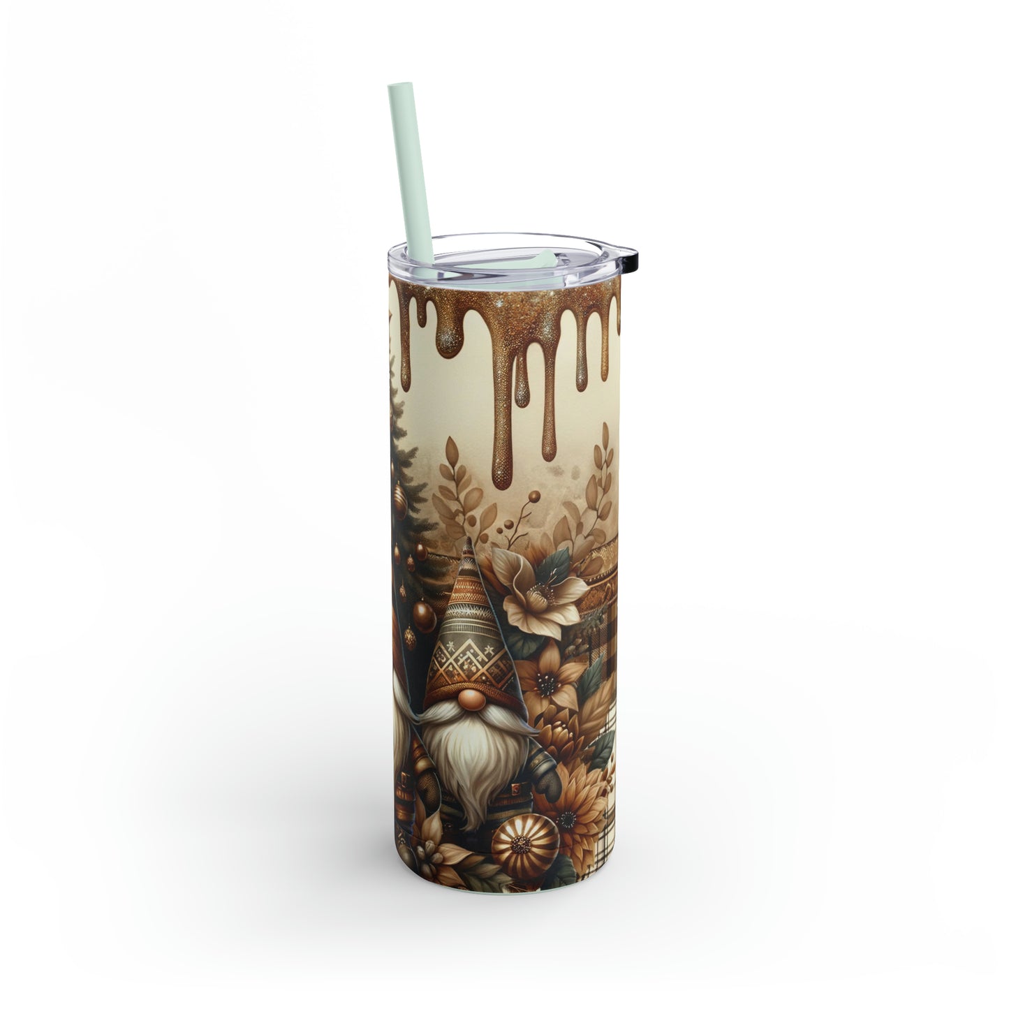 Christmas Gnomes Skinny Matte Tumbler, 20oz