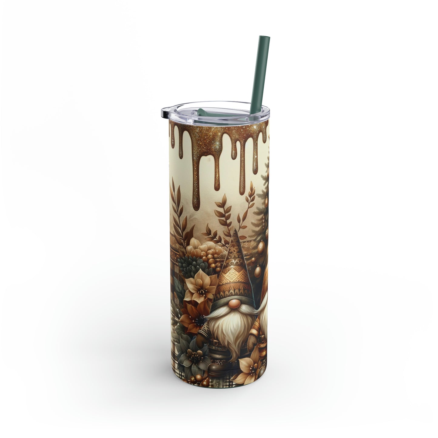 Christmas Gnomes Skinny Matte Tumbler, 20oz