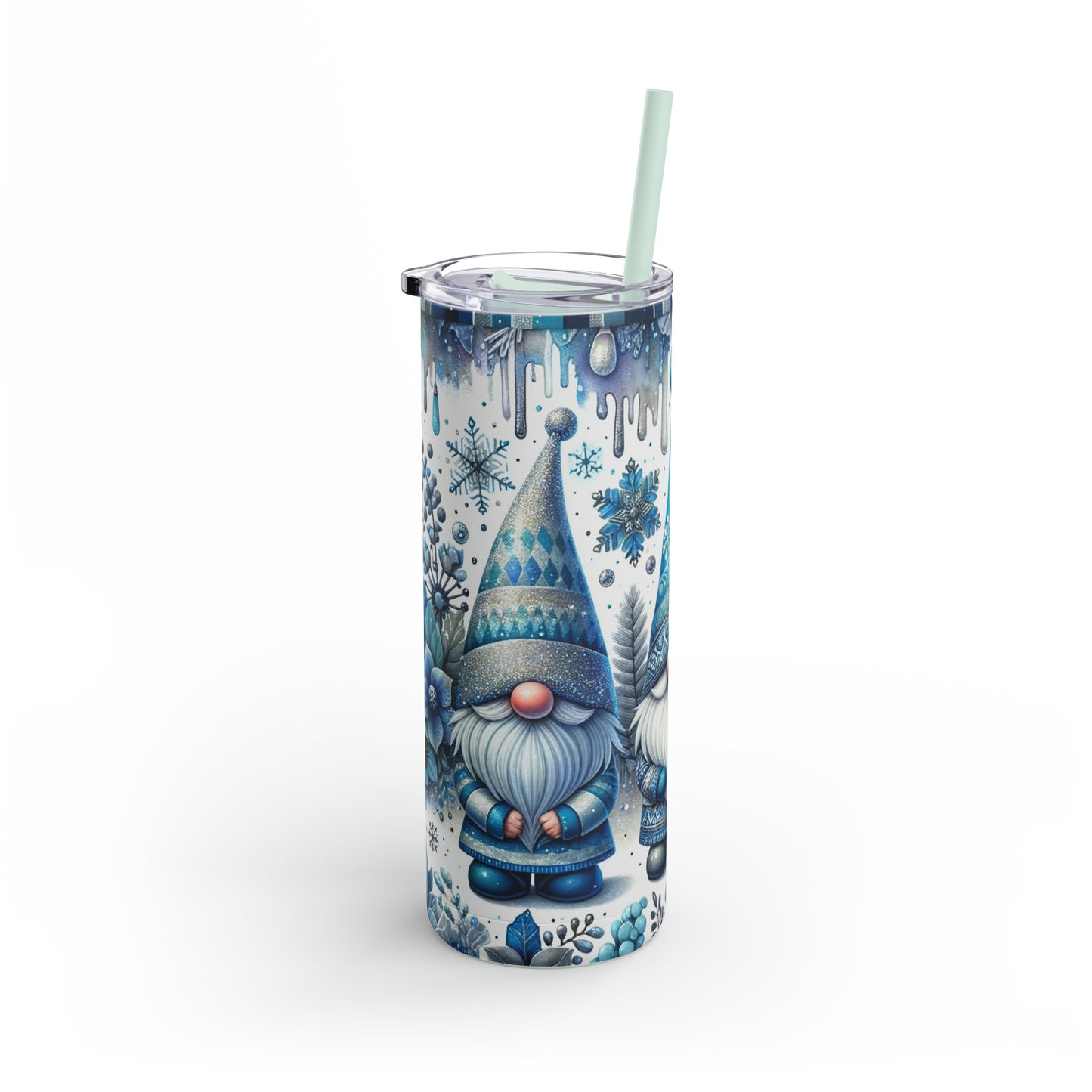 Christmas Gnomes Skinny Matte Tumbler, 20oz