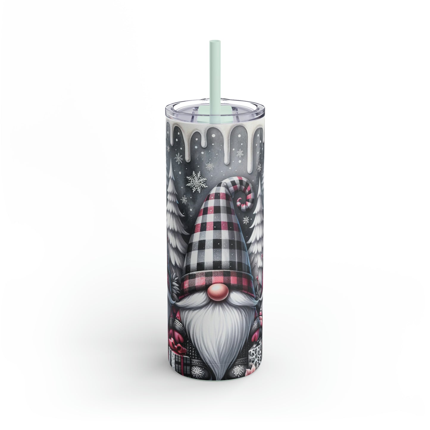 Christmas Gnomes Skinny Matte Tumbler, 20oz