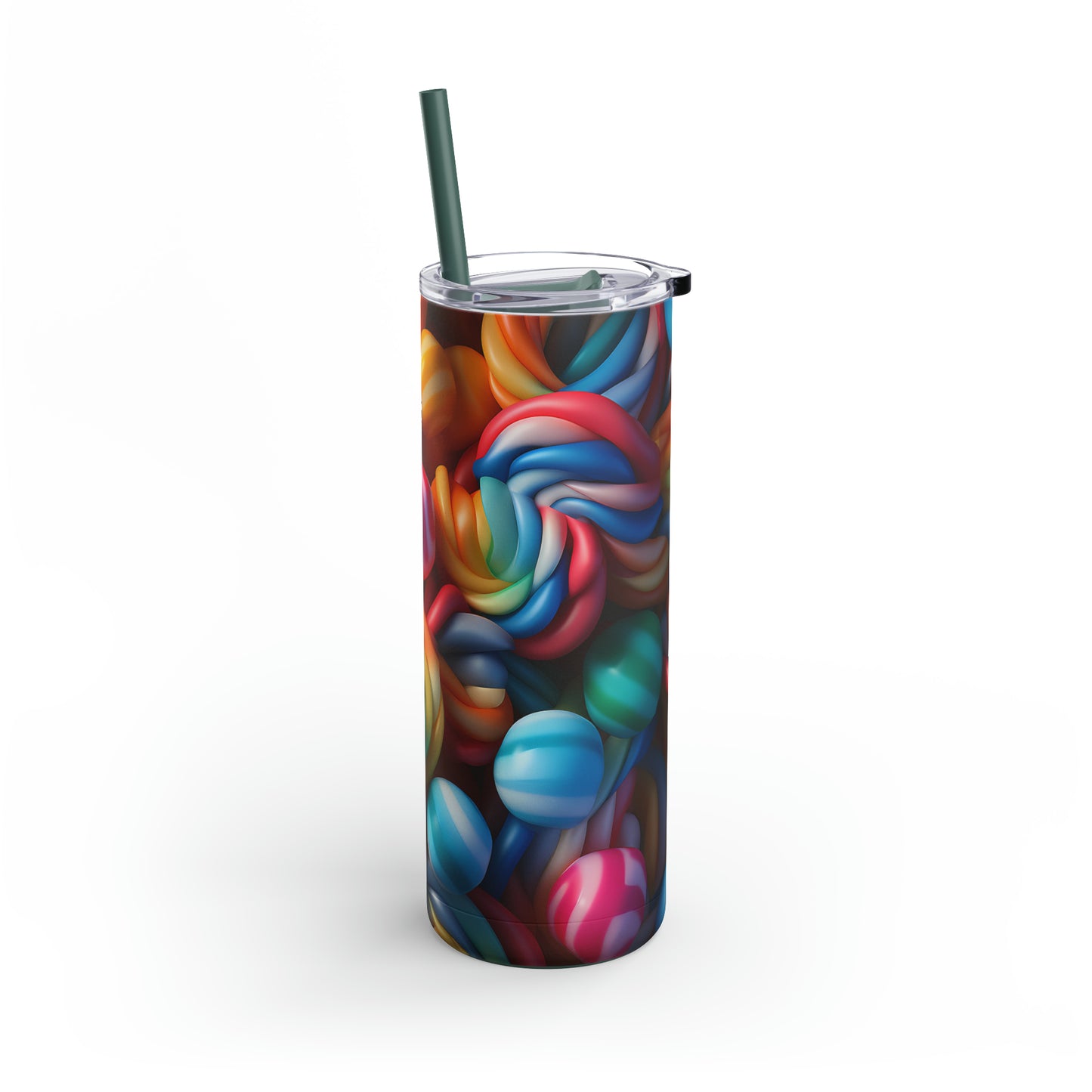 Christmas Candy Skinny Matte Tumbler, 20oz