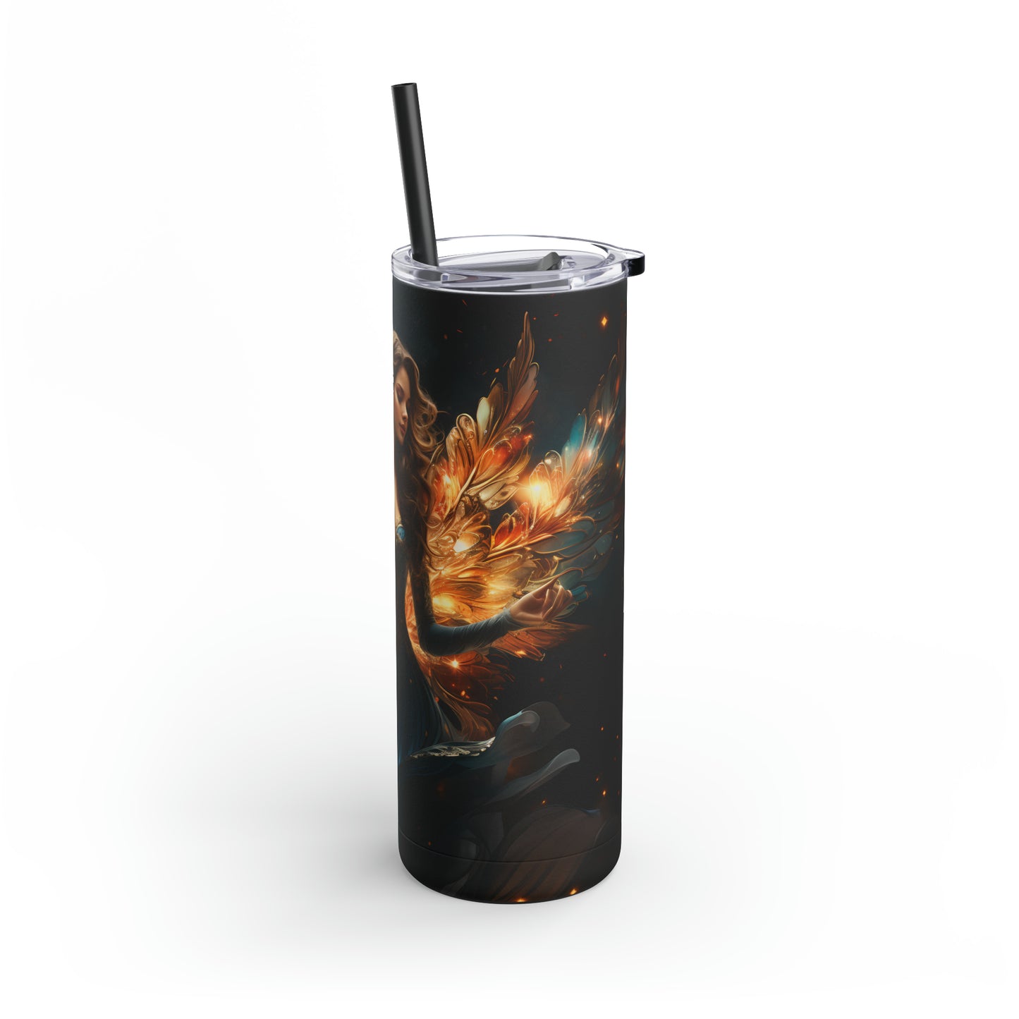 Christmas Angel Skinny Matte Tumbler, 20oz