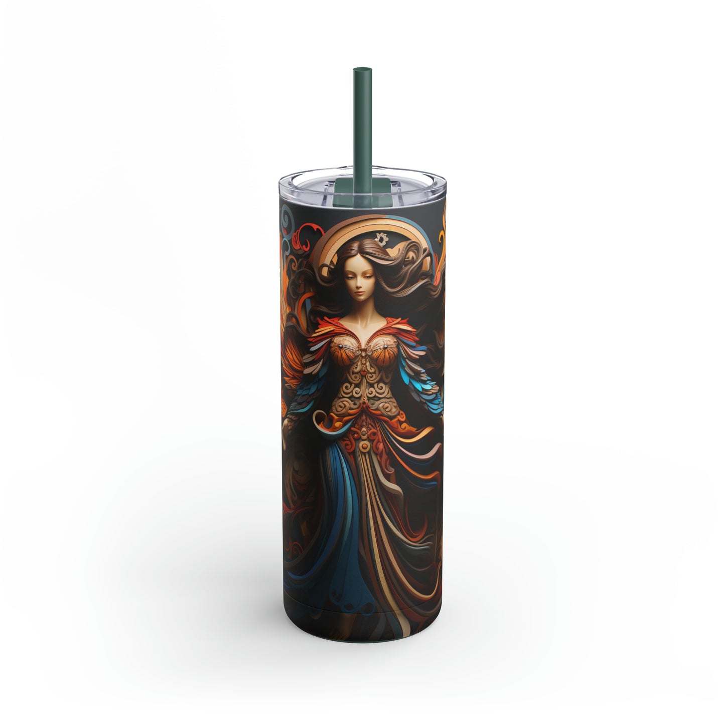 Christmas Angel Skinny Matte Tumbler, 20oz