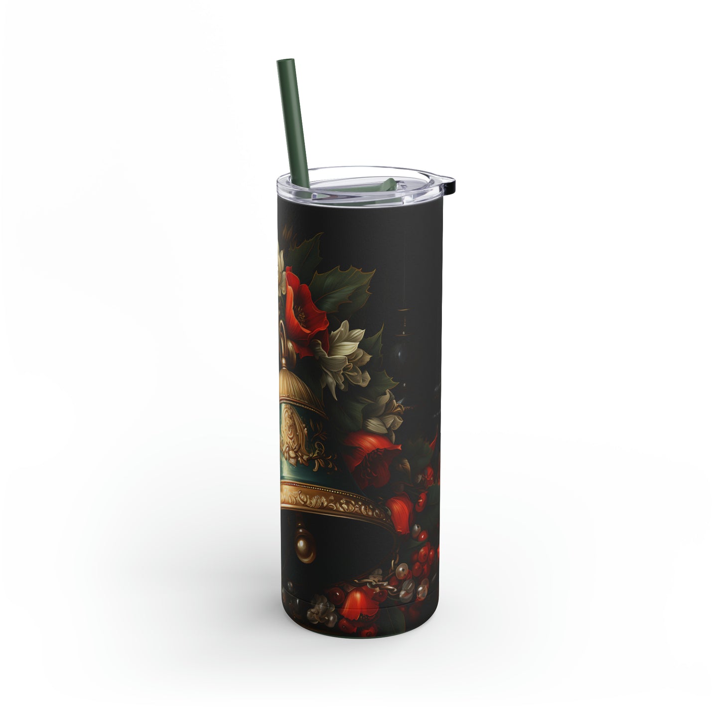 Christmas Bells Skinny Matte Tumbler, 20oz