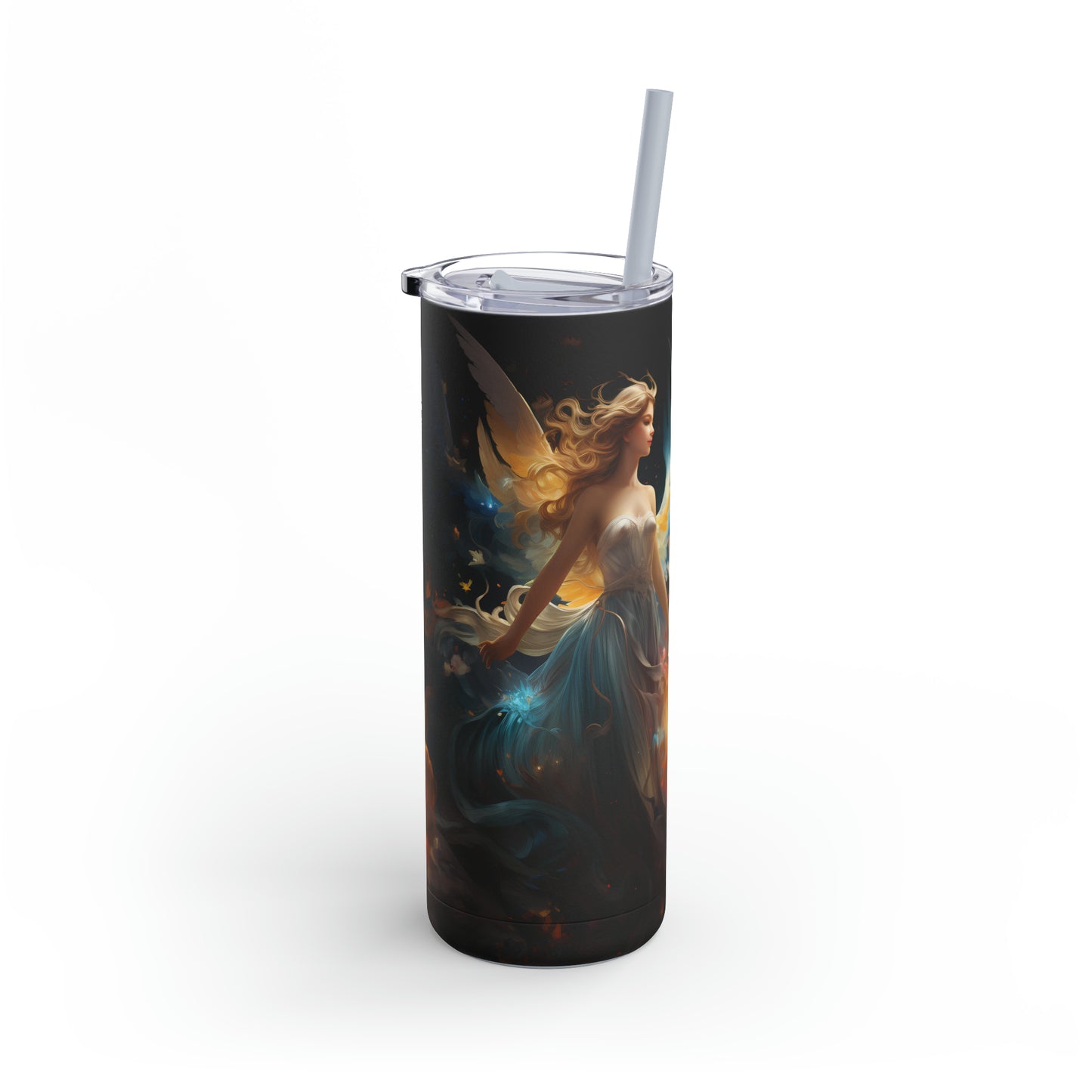 Christmas Angel Skinny Matte Tumbler, 20oz