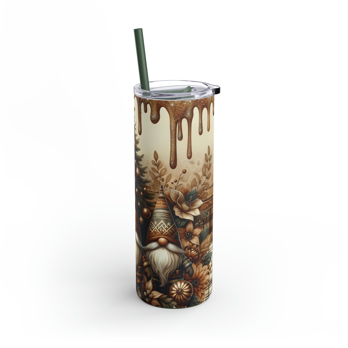 Christmas Gnomes Skinny Matte Tumbler, 20oz