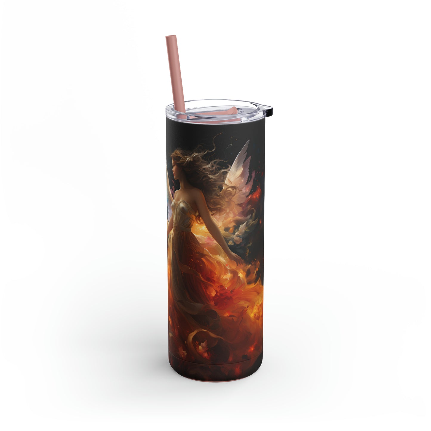 Christmas Angel Skinny Matte Tumbler, 20oz