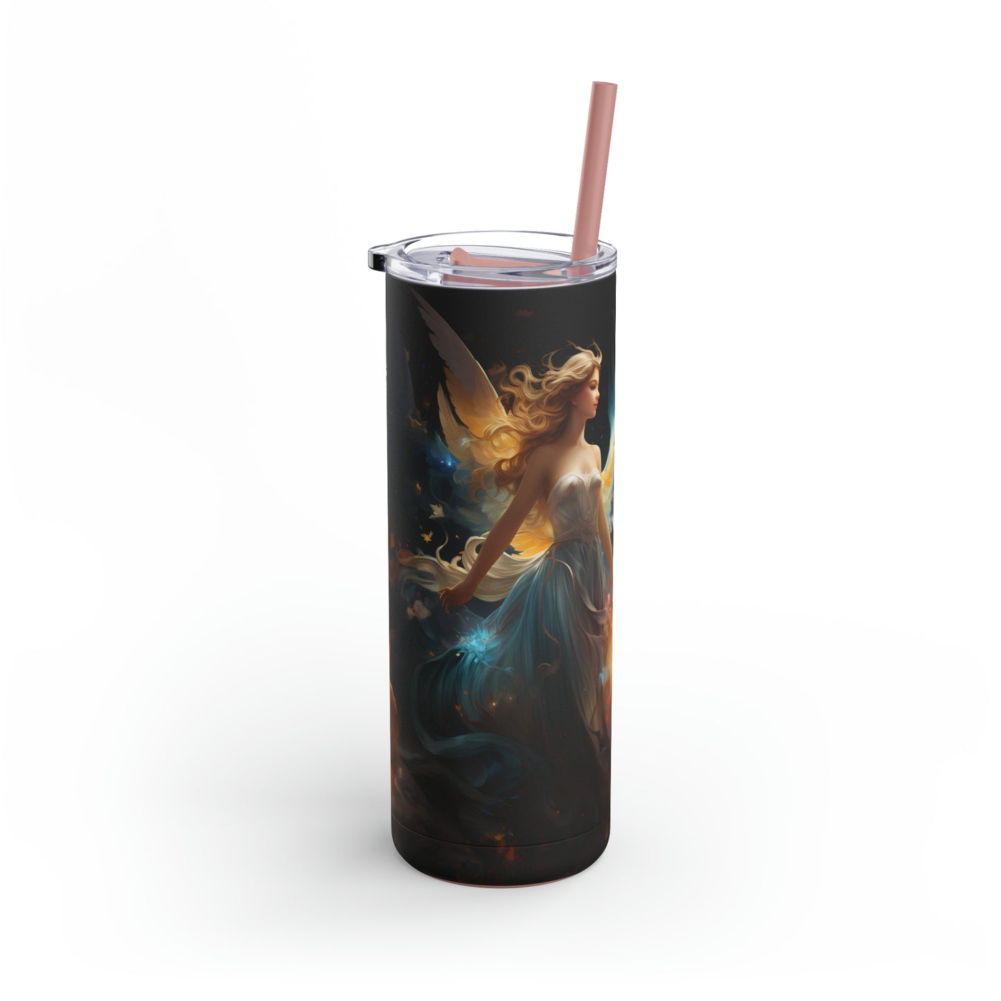 Christmas Angel Skinny Matte Tumbler, 20oz