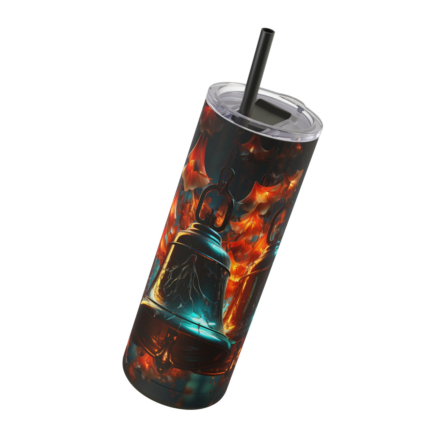 Christmas Bells Skinny Matte Tumbler, 20oz