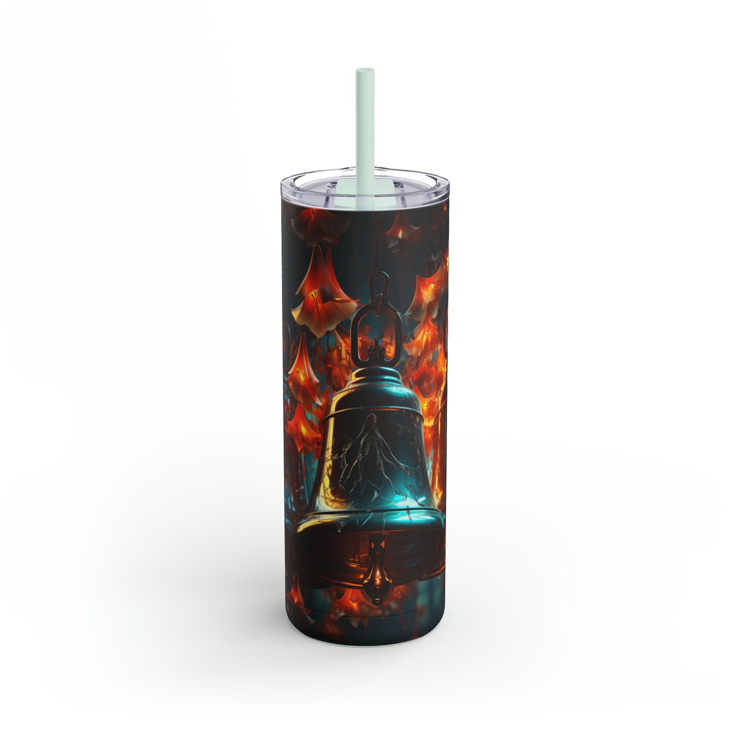 Christmas Bells Skinny Matte Tumbler, 20oz