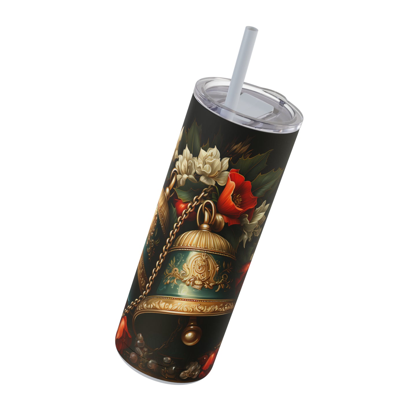 Christmas Bells Skinny Matte Tumbler, 20oz