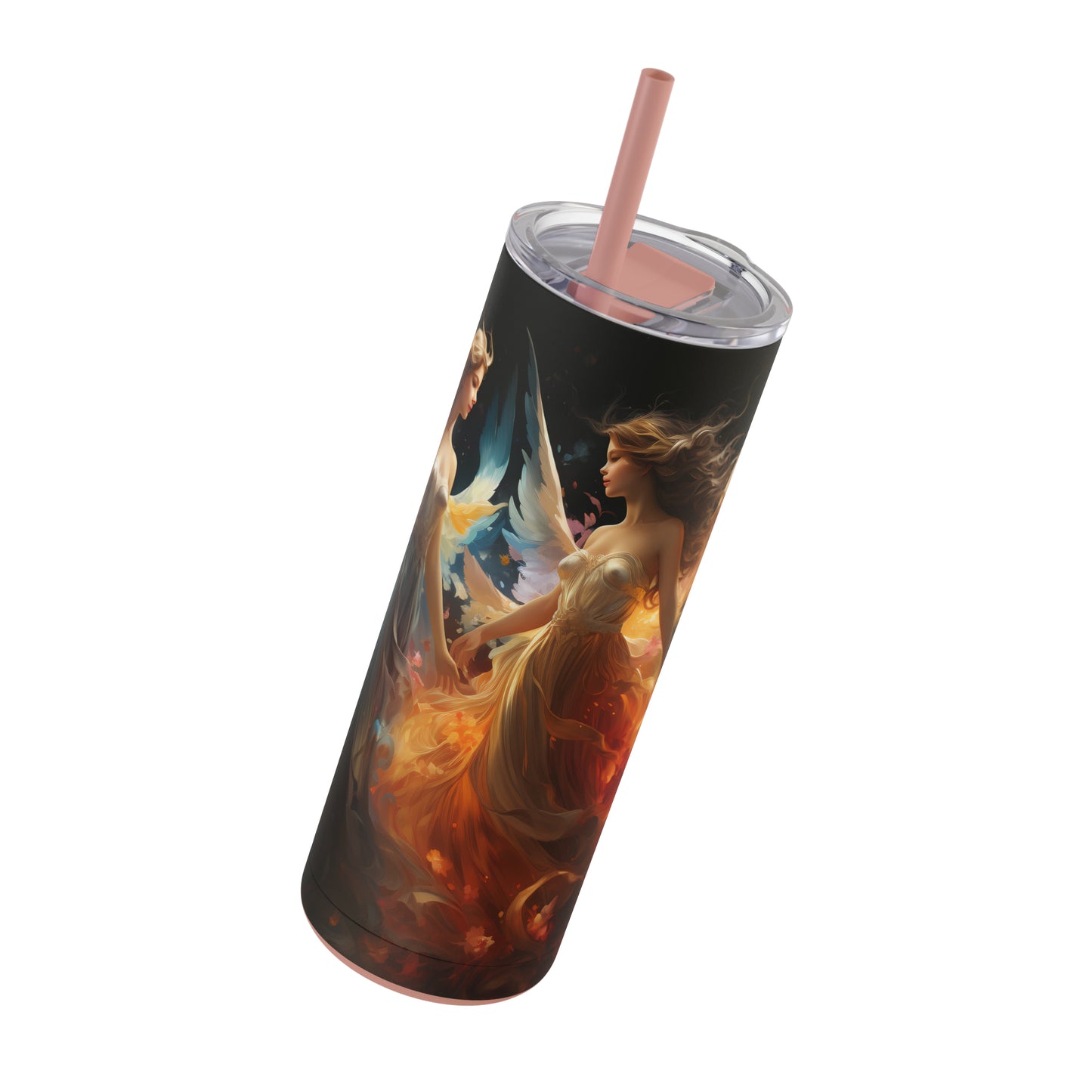 Christmas Angel Skinny Matte Tumbler, 20oz