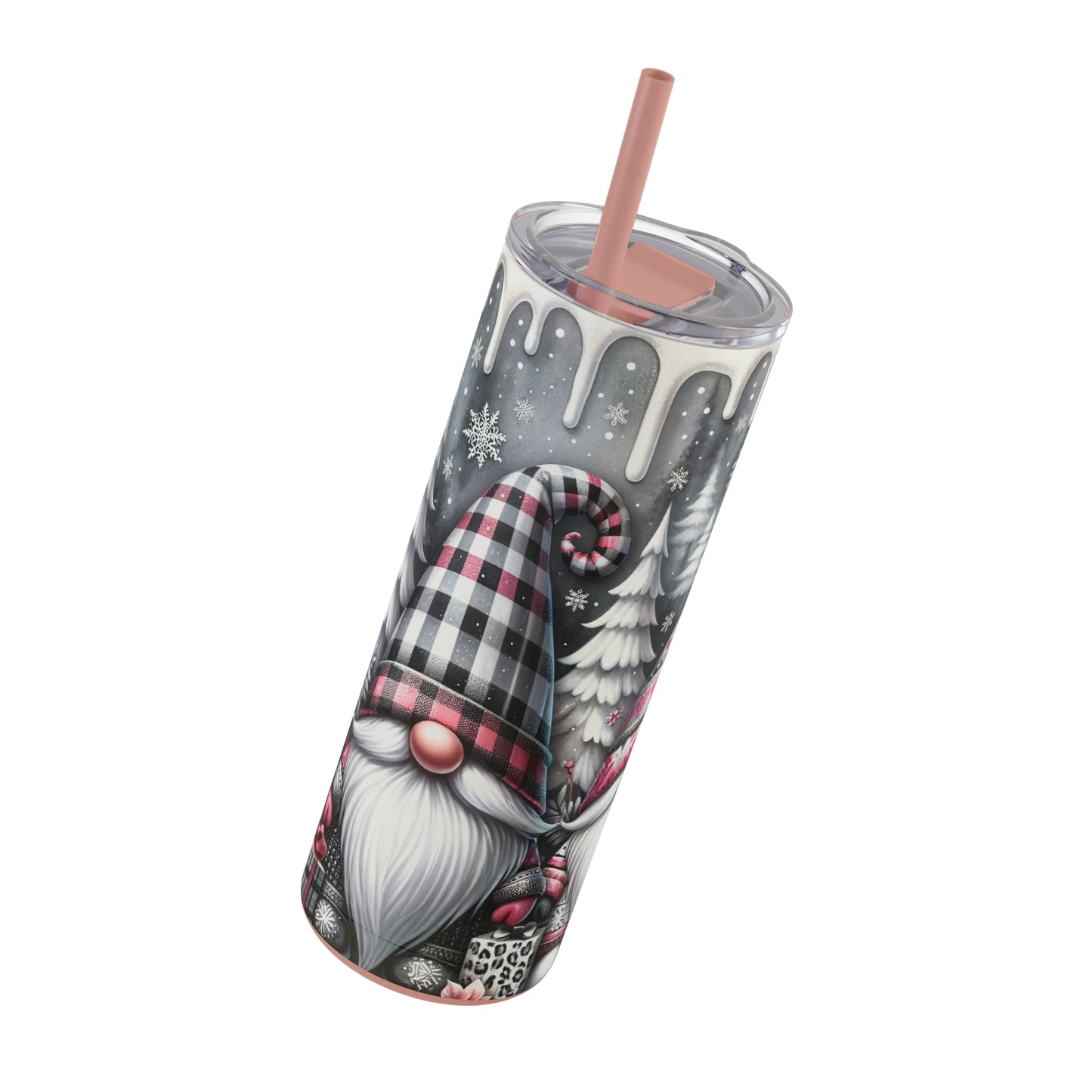 Christmas Gnomes Skinny Matte Tumbler, 20oz