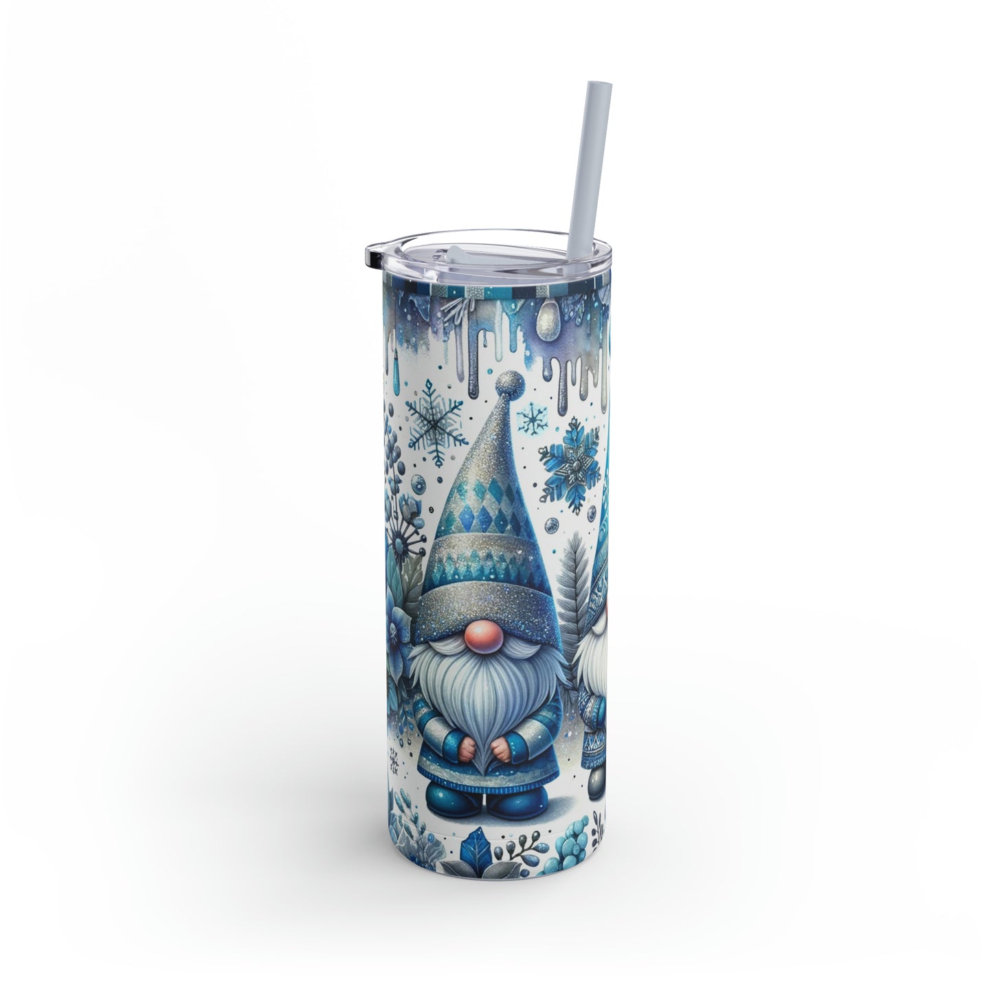 Christmas Gnomes Skinny Matte Tumbler, 20oz