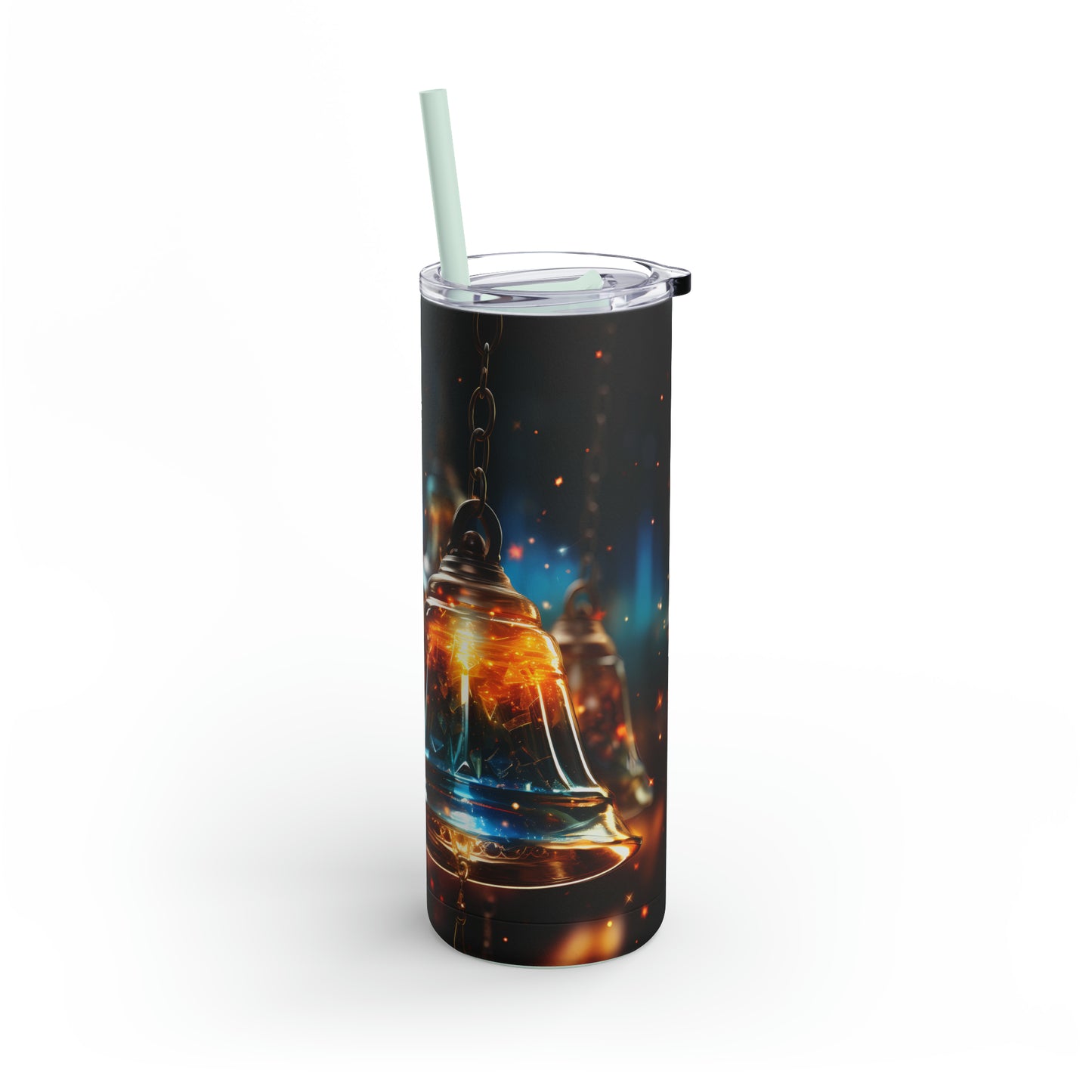 Christmas Bells Skinny Matte Tumbler, 20oz