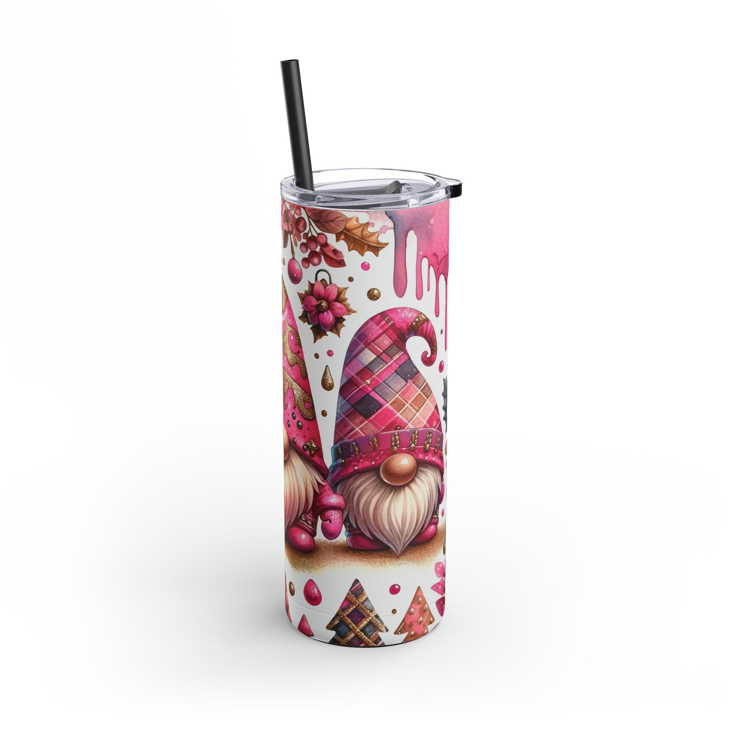 Christmas Gnomes Skinny Matte Tumbler, 20oz