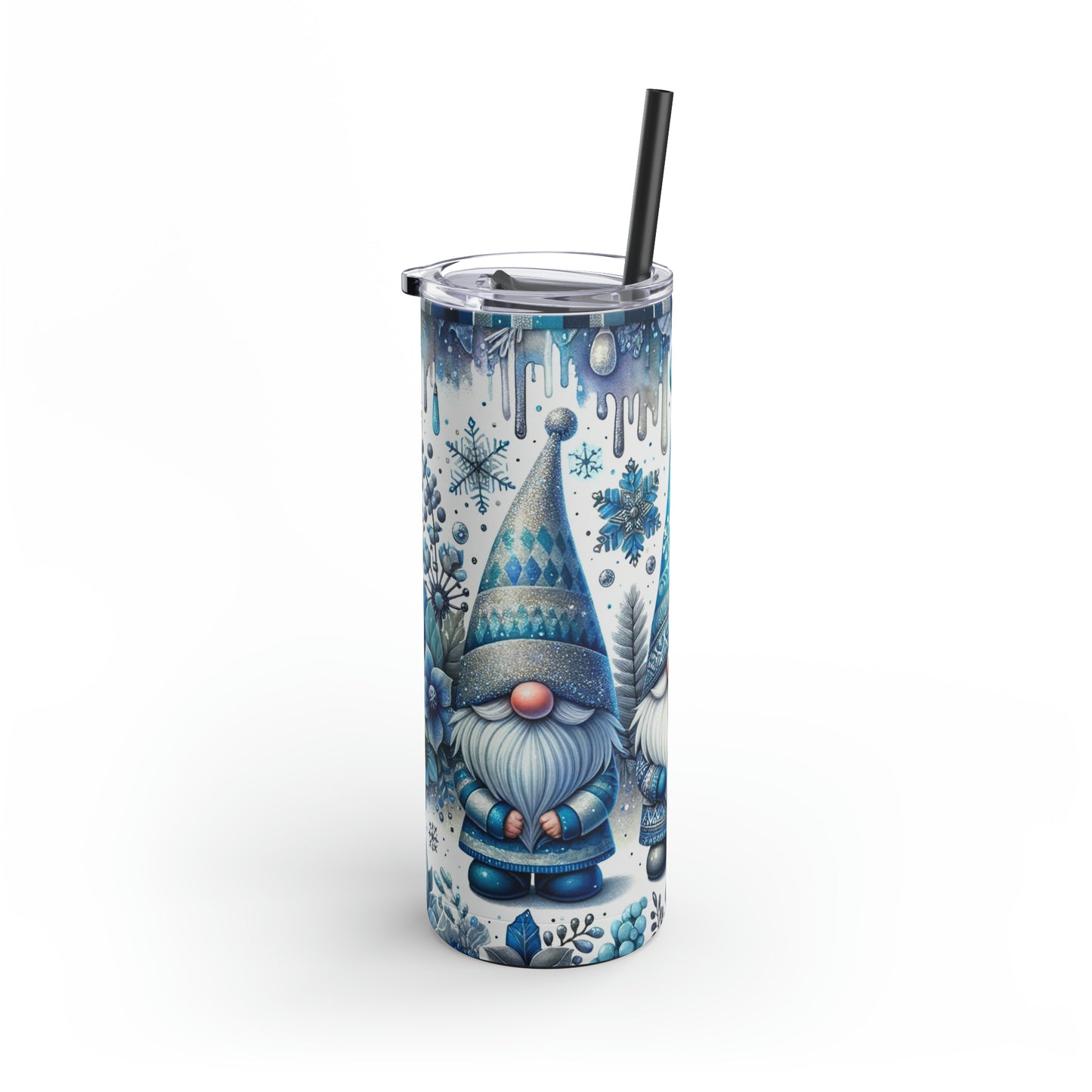 Christmas Gnomes Skinny Matte Tumbler, 20oz