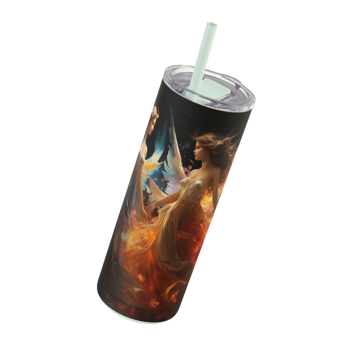 Christmas Angel Skinny Matte Tumbler, 20oz