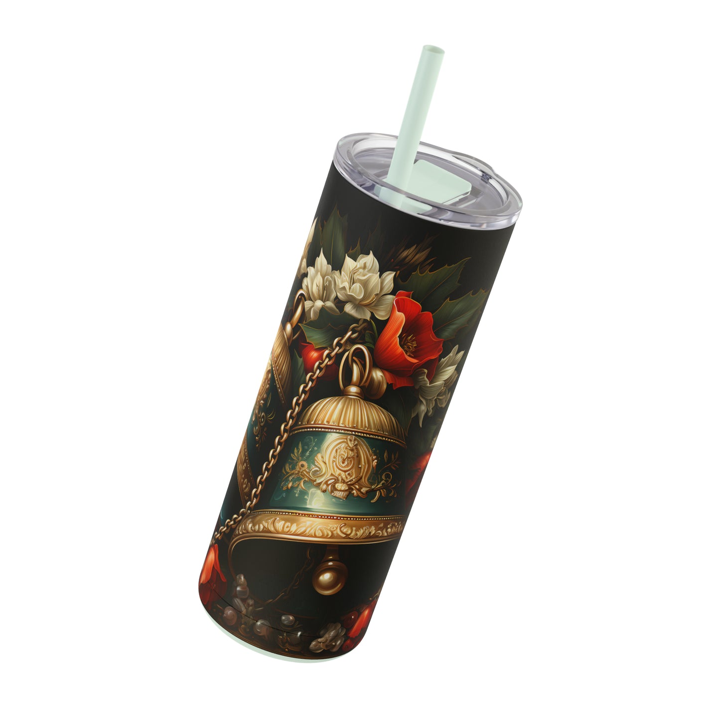 Christmas Bells Skinny Matte Tumbler, 20oz