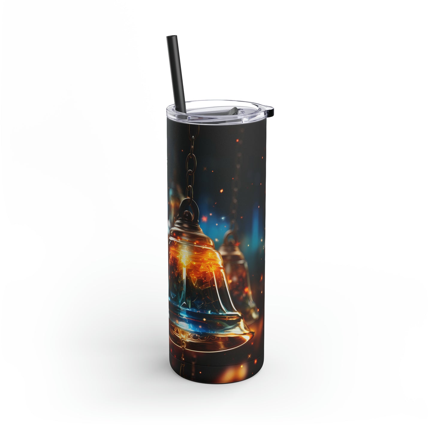 Christmas Bells Skinny Matte Tumbler, 20oz