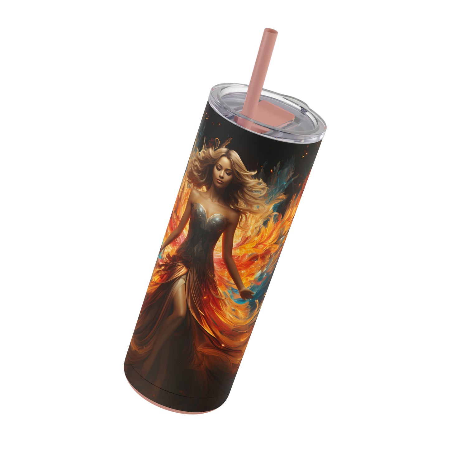 Christmas Angel Skinny Matte Tumbler, 20oz