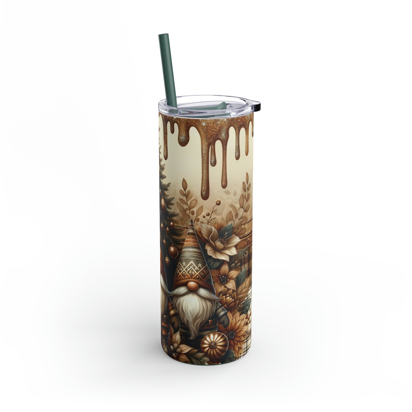 Christmas Gnomes Skinny Matte Tumbler, 20oz