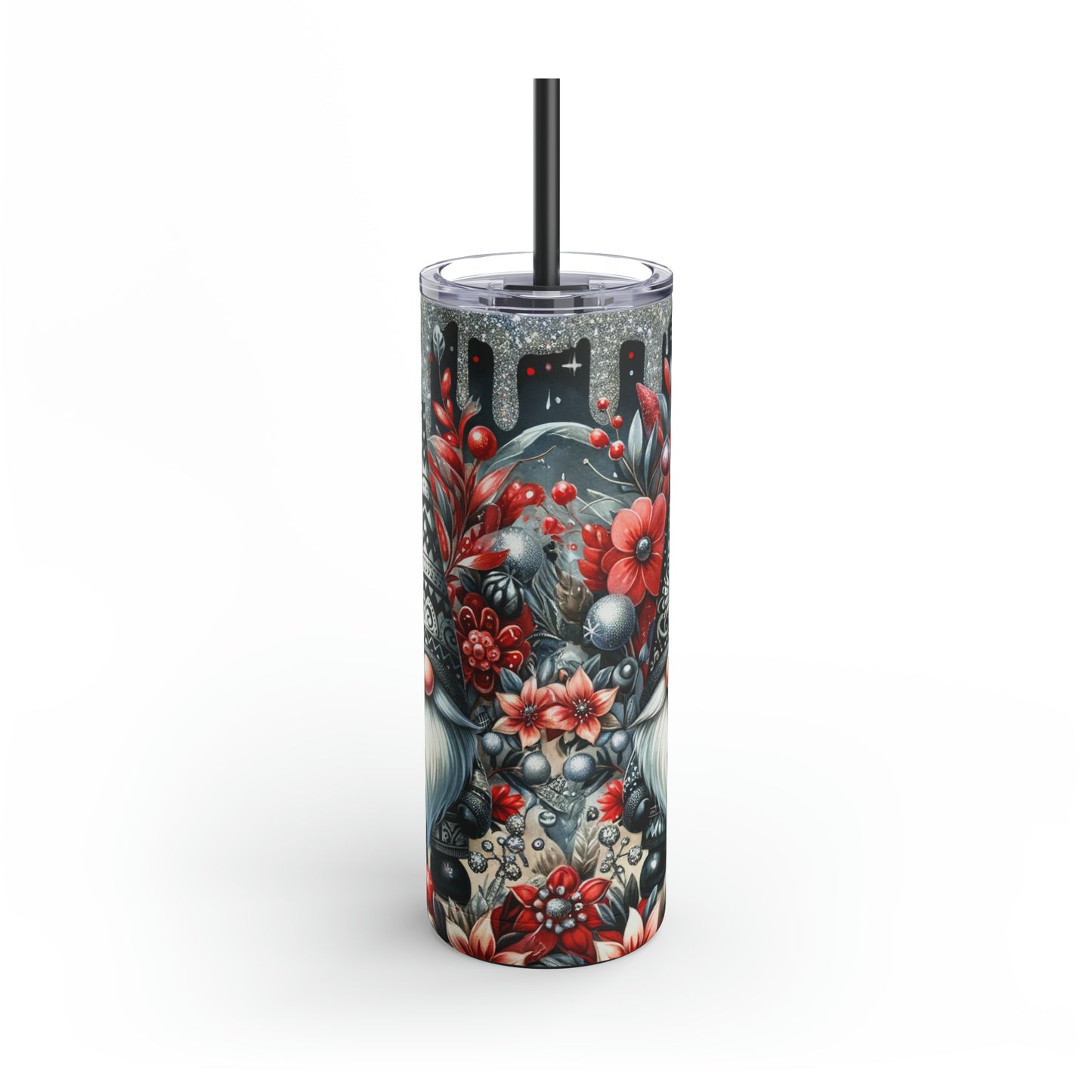 Christmas Gnomes Skinny Matte Tumbler, 20oz