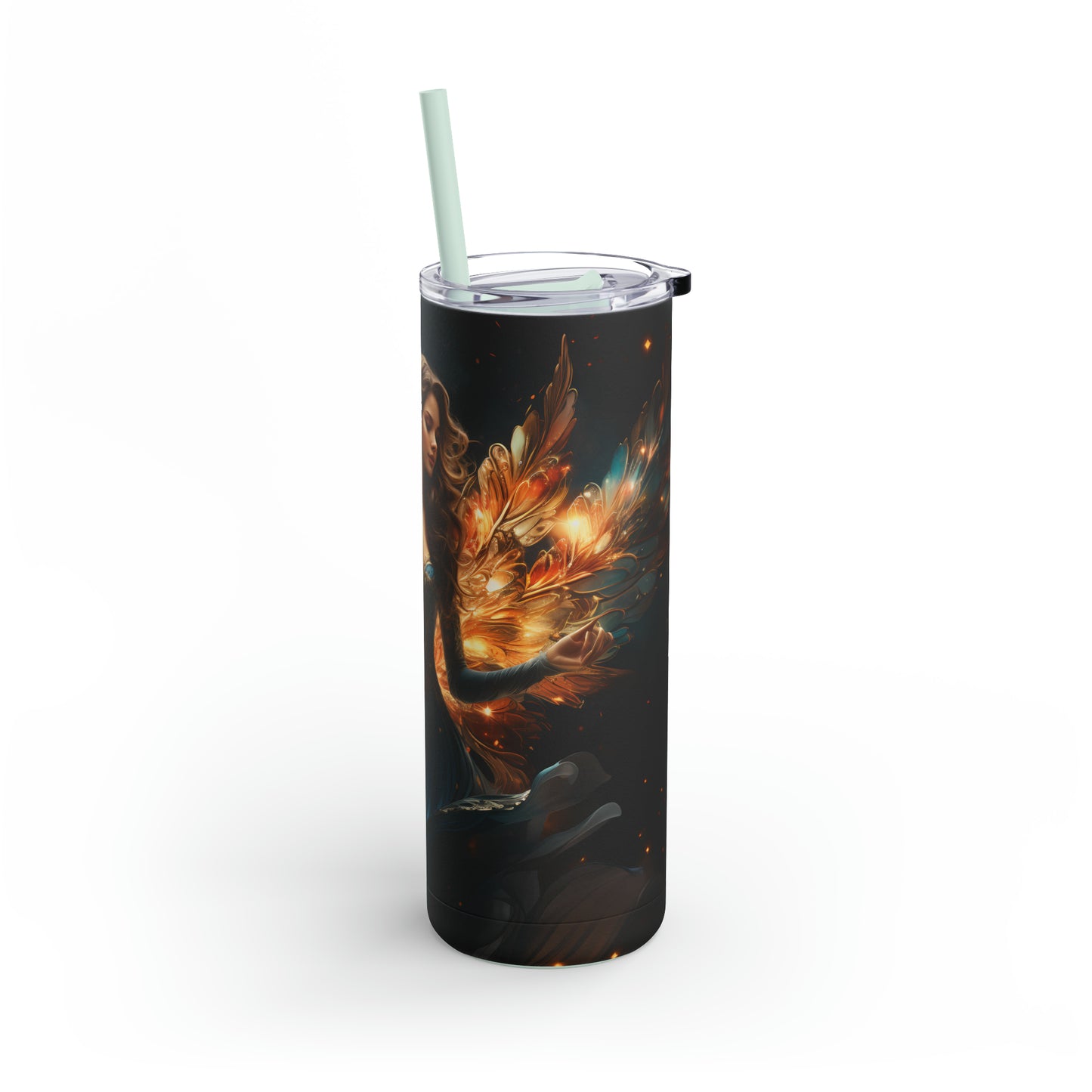 Christmas Angel Skinny Matte Tumbler, 20oz