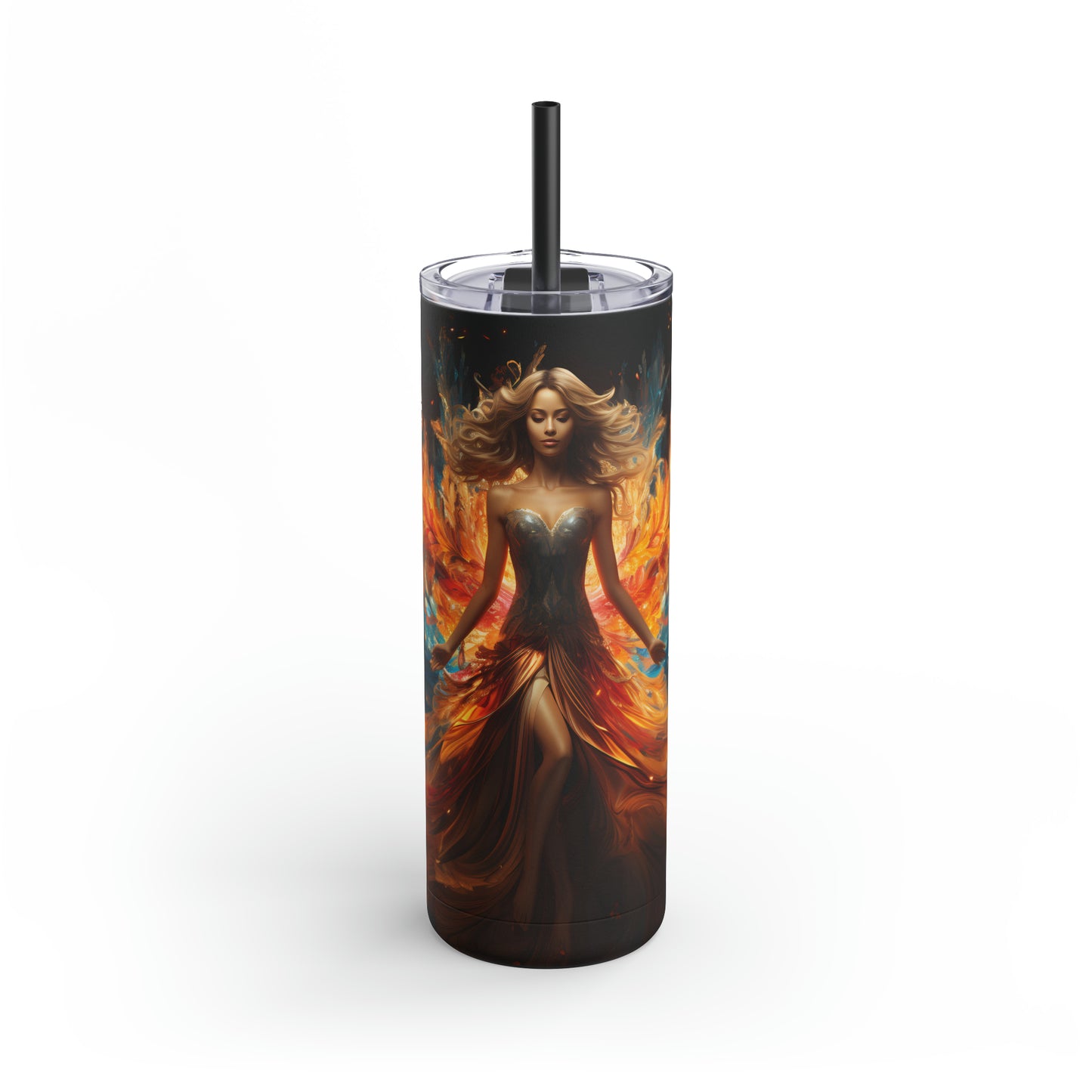 Christmas Angel Skinny Matte Tumbler, 20oz