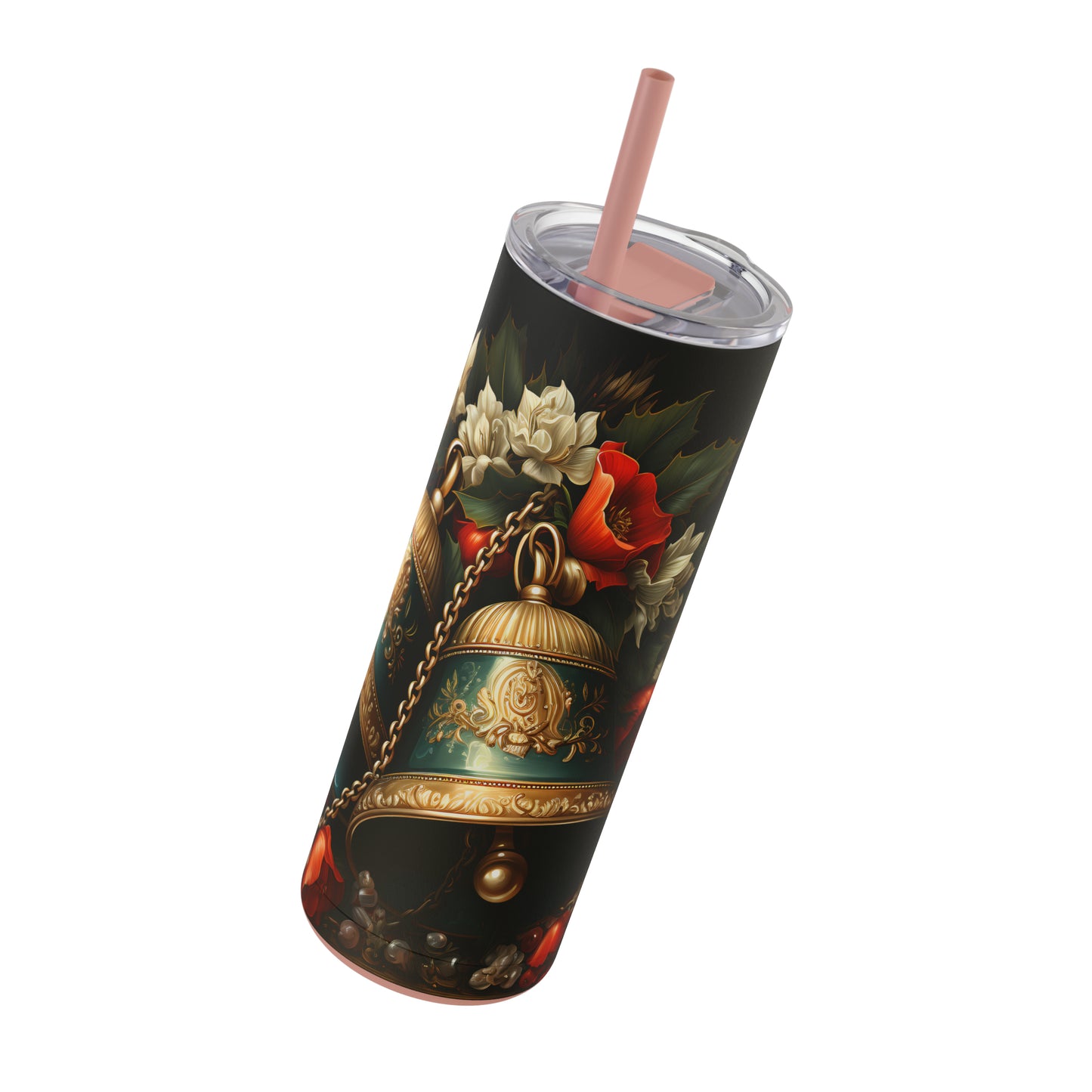 Christmas Bells Skinny Matte Tumbler, 20oz