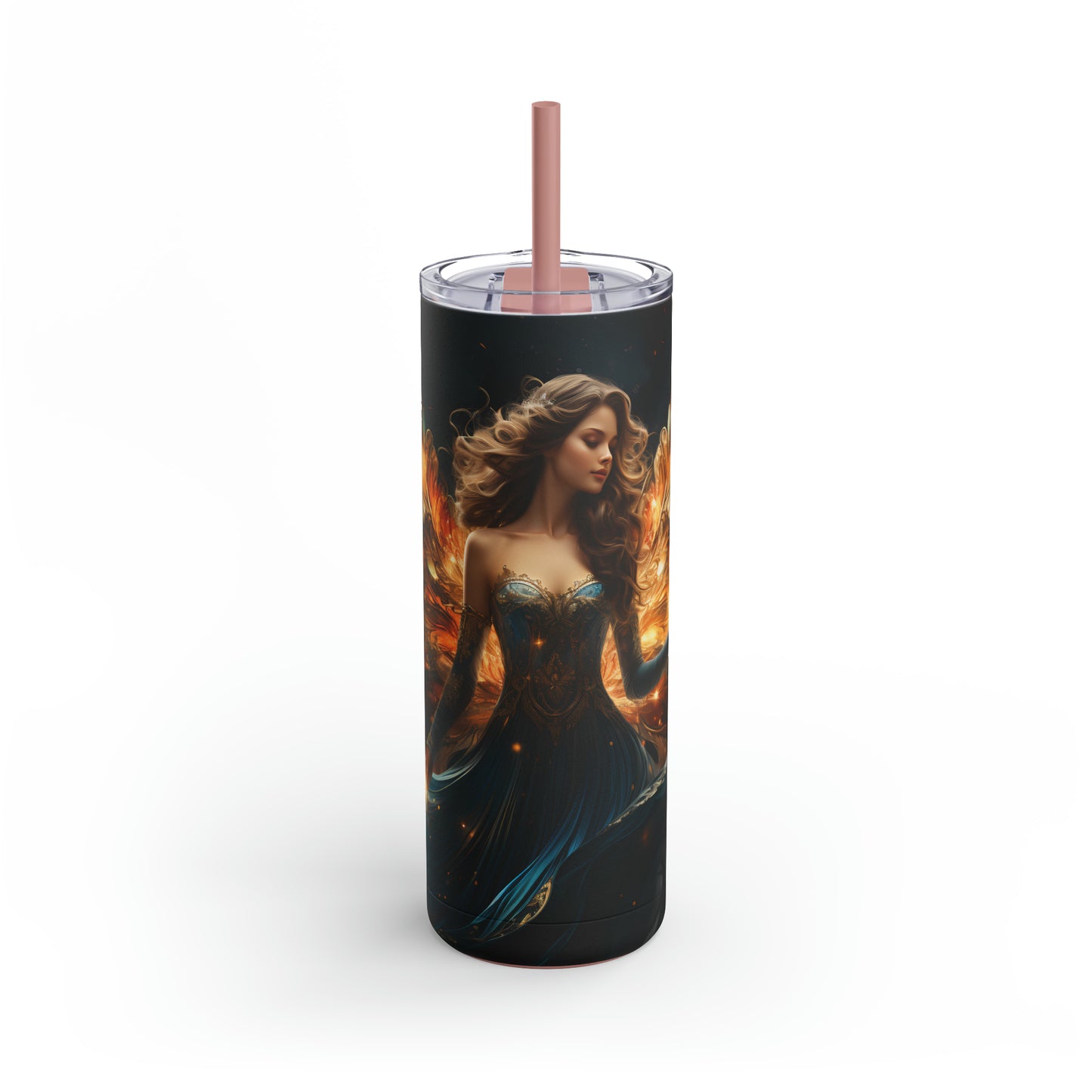 Christmas Angel Skinny Matte Tumbler, 20oz