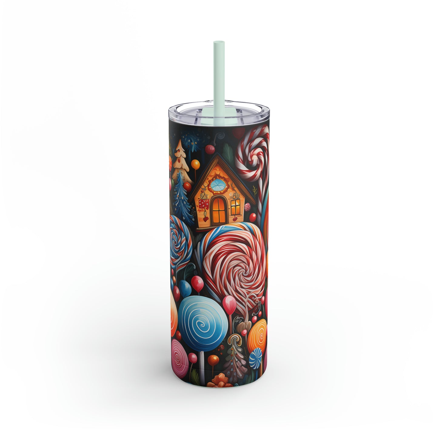 Christmas Candy Skinny Matte Tumbler, 20oz